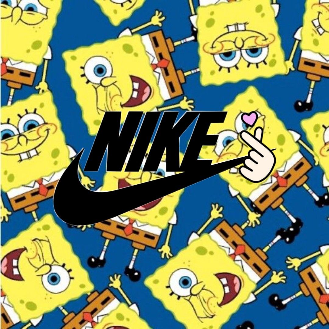 1080x1080 Spongebob Nike Wallpaper