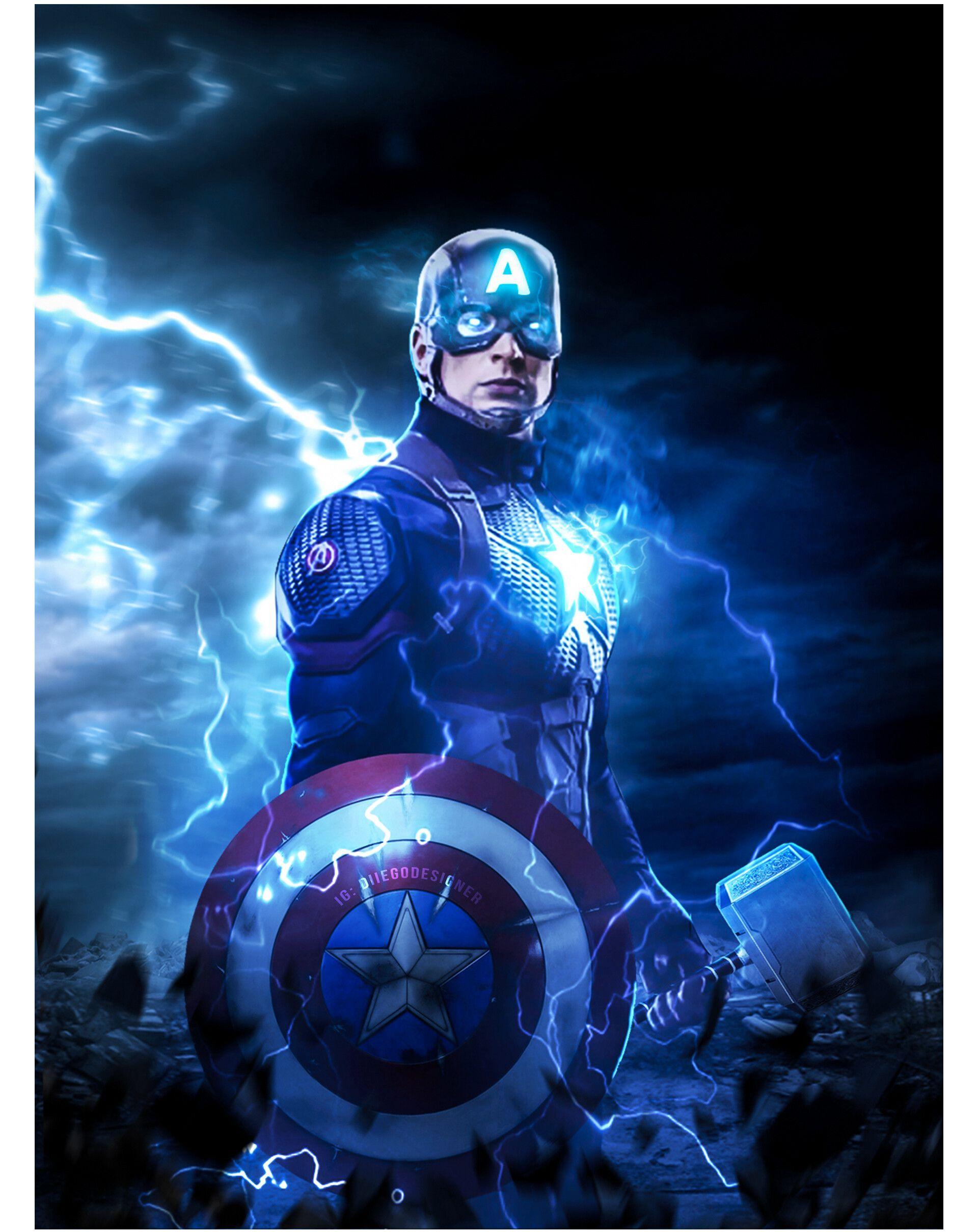 1920x2417 Diiego designer GAME: CAPTAIN AMERICA MJOLNIR. Captain