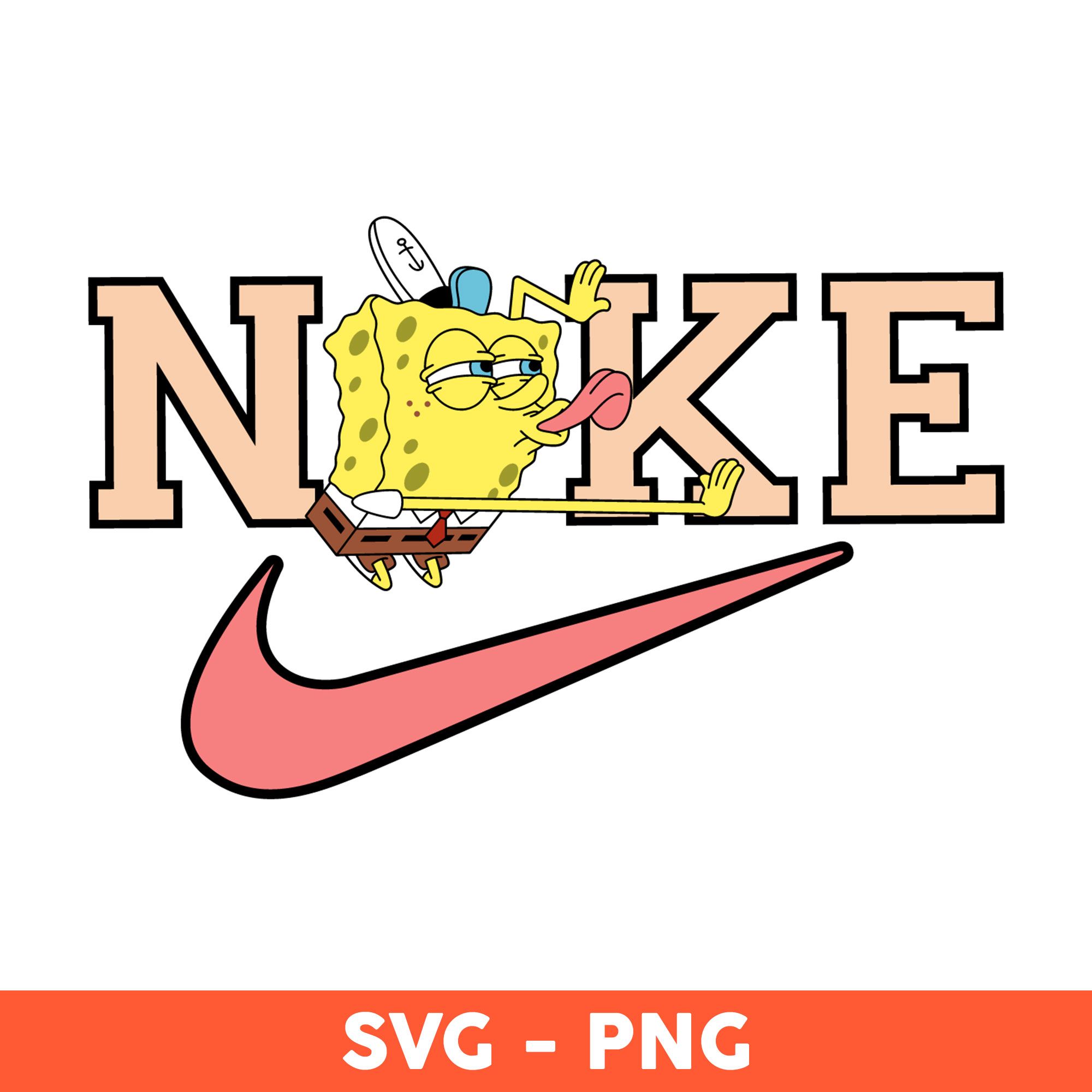 2000x2000 Nike SpongeBob SquarePants Svg, Nike Logo Svg, Spongebob Svg