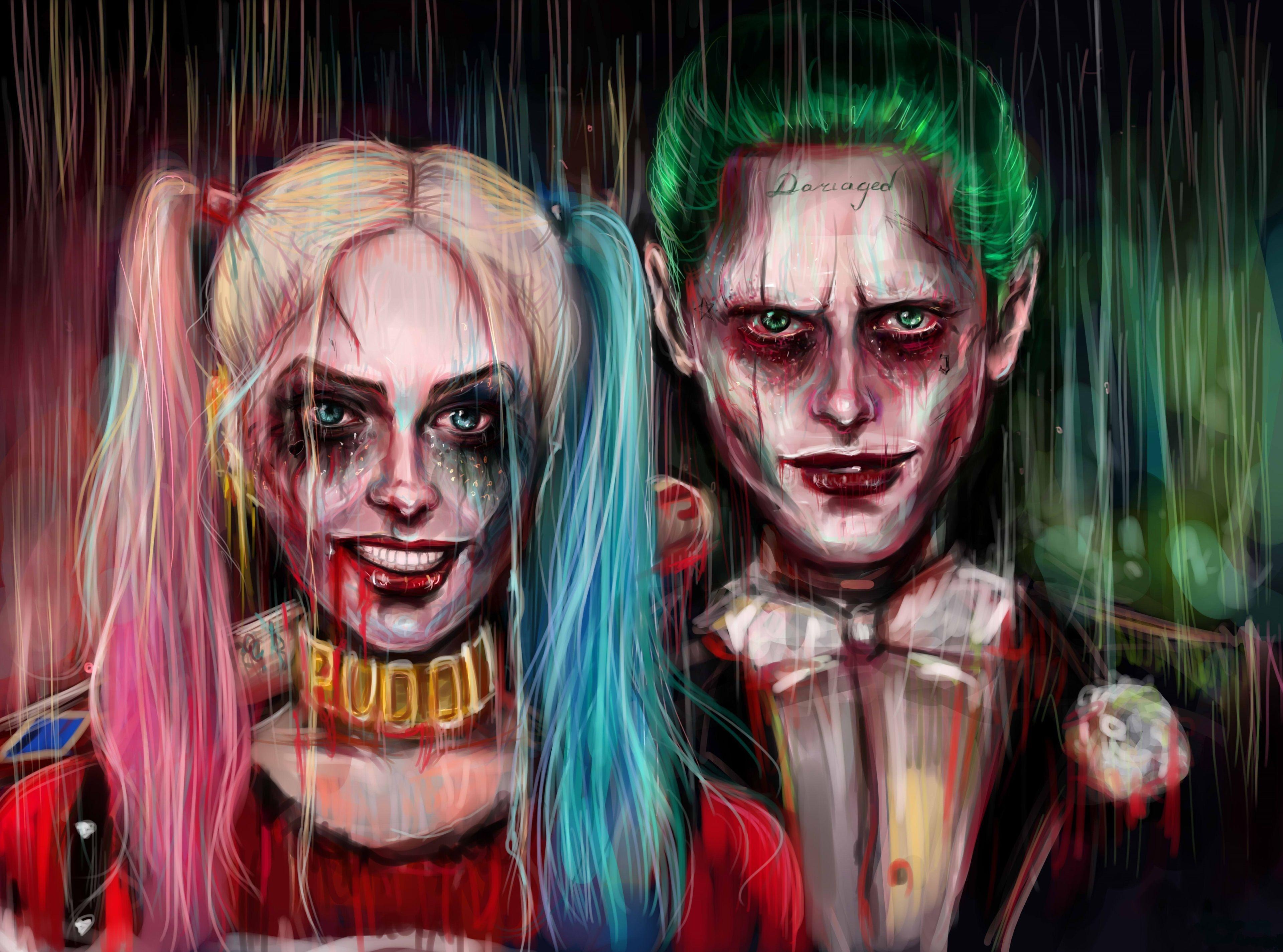 3840x2851 Harley And Joker Wallpaper