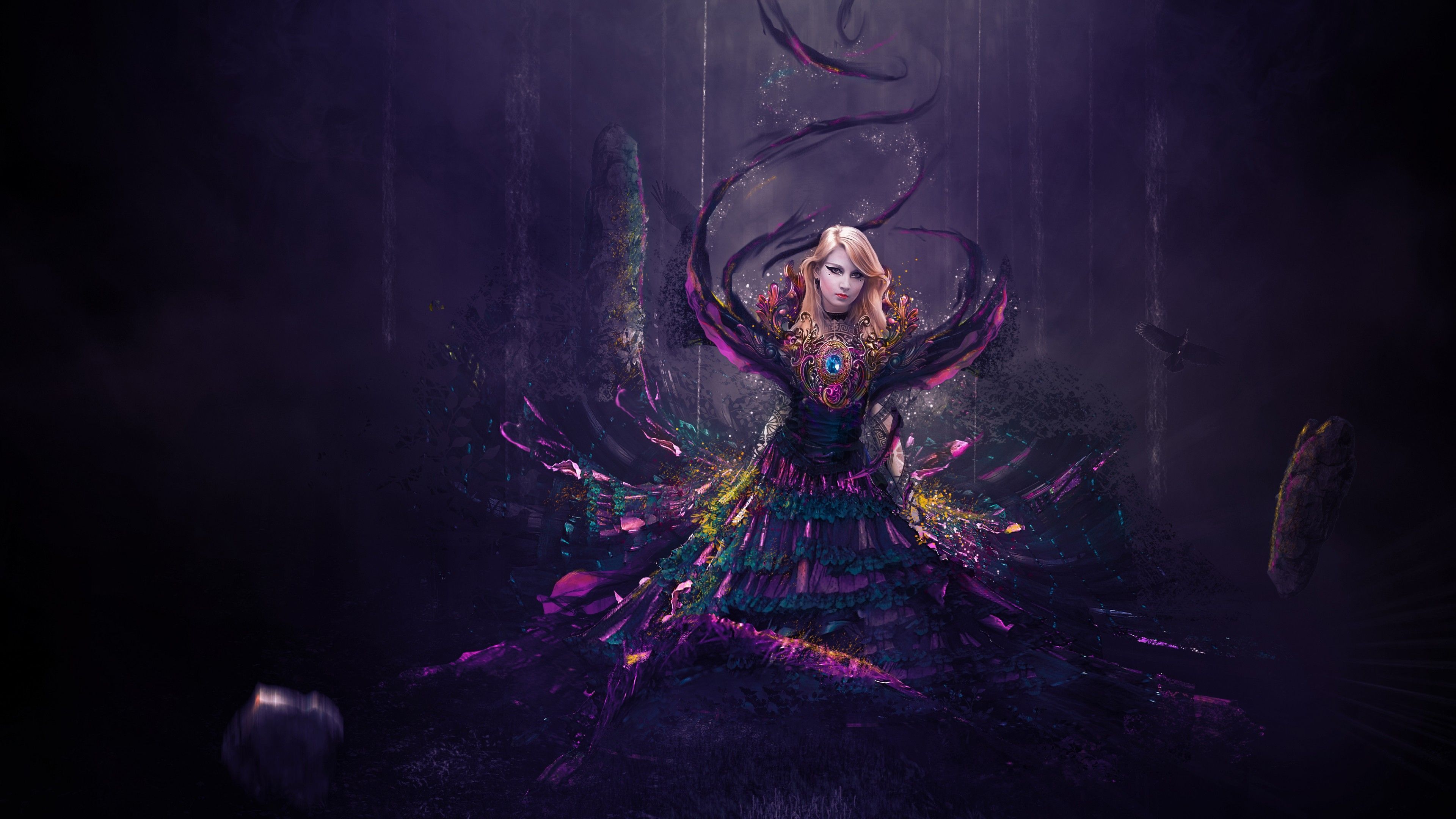 3840x2160 Girl Fantasy 4K Wallpaper