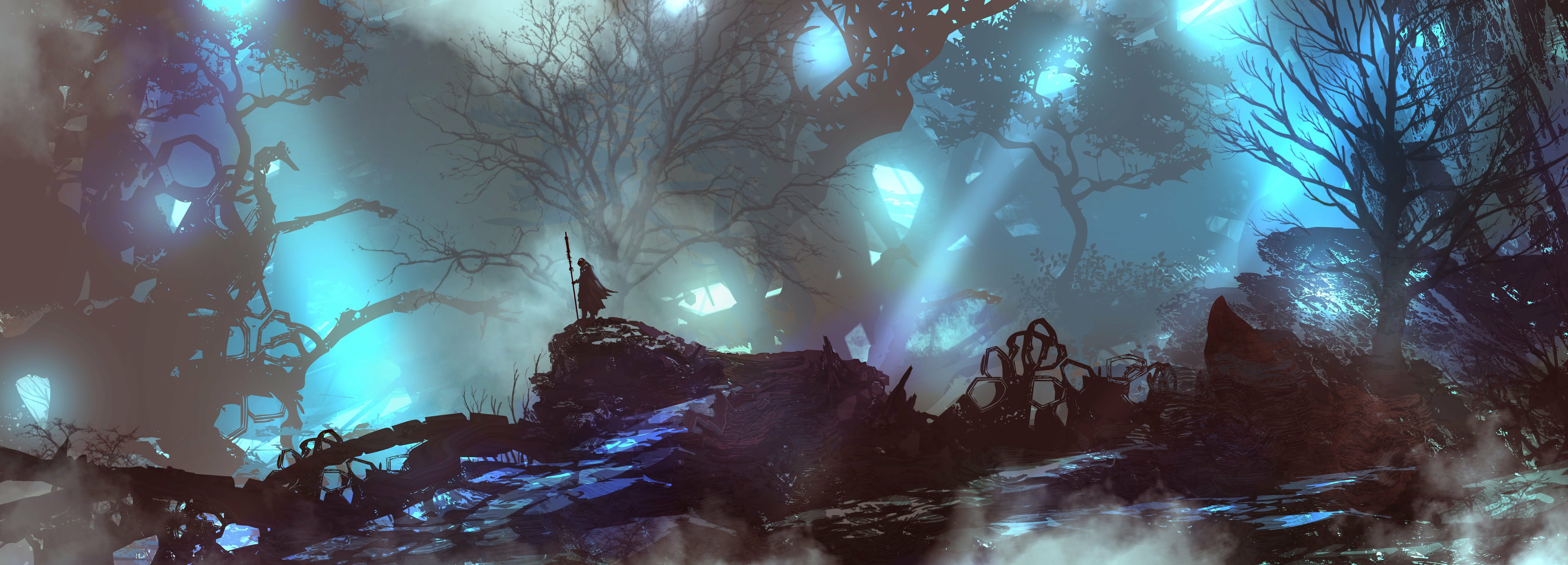7200x2593 Man Fantasy Artistic 4K Alone Dark Adventure Wallpaper, HD Fantasy 4K Wallpaper, Image and Background