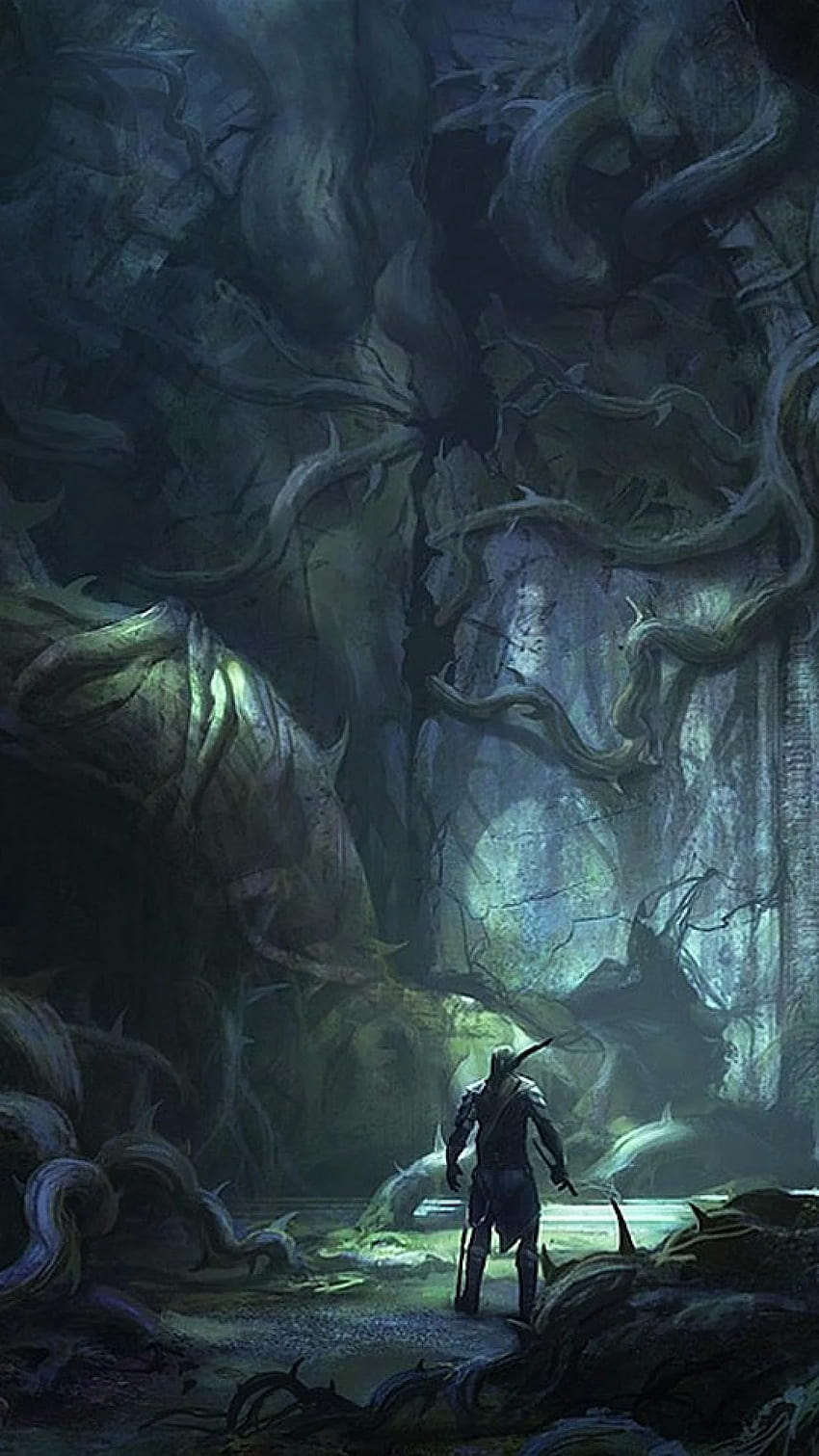 850x1511 Dark fantasy phone HD phone wallpaper