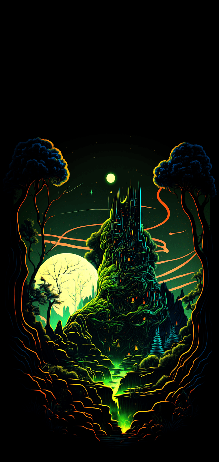 758x1600 IPHONE WALLPAPER 4K FANTASY WORLD