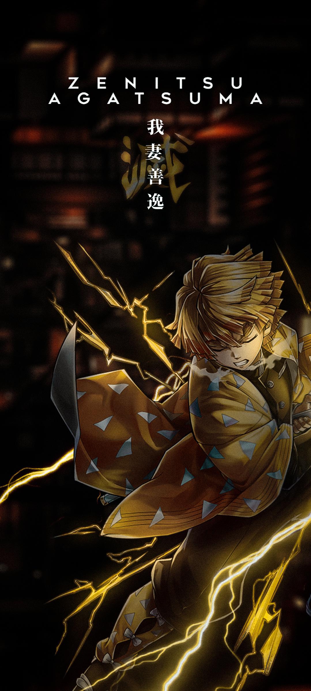 1079x2400 Zenitsu wallpaper made
