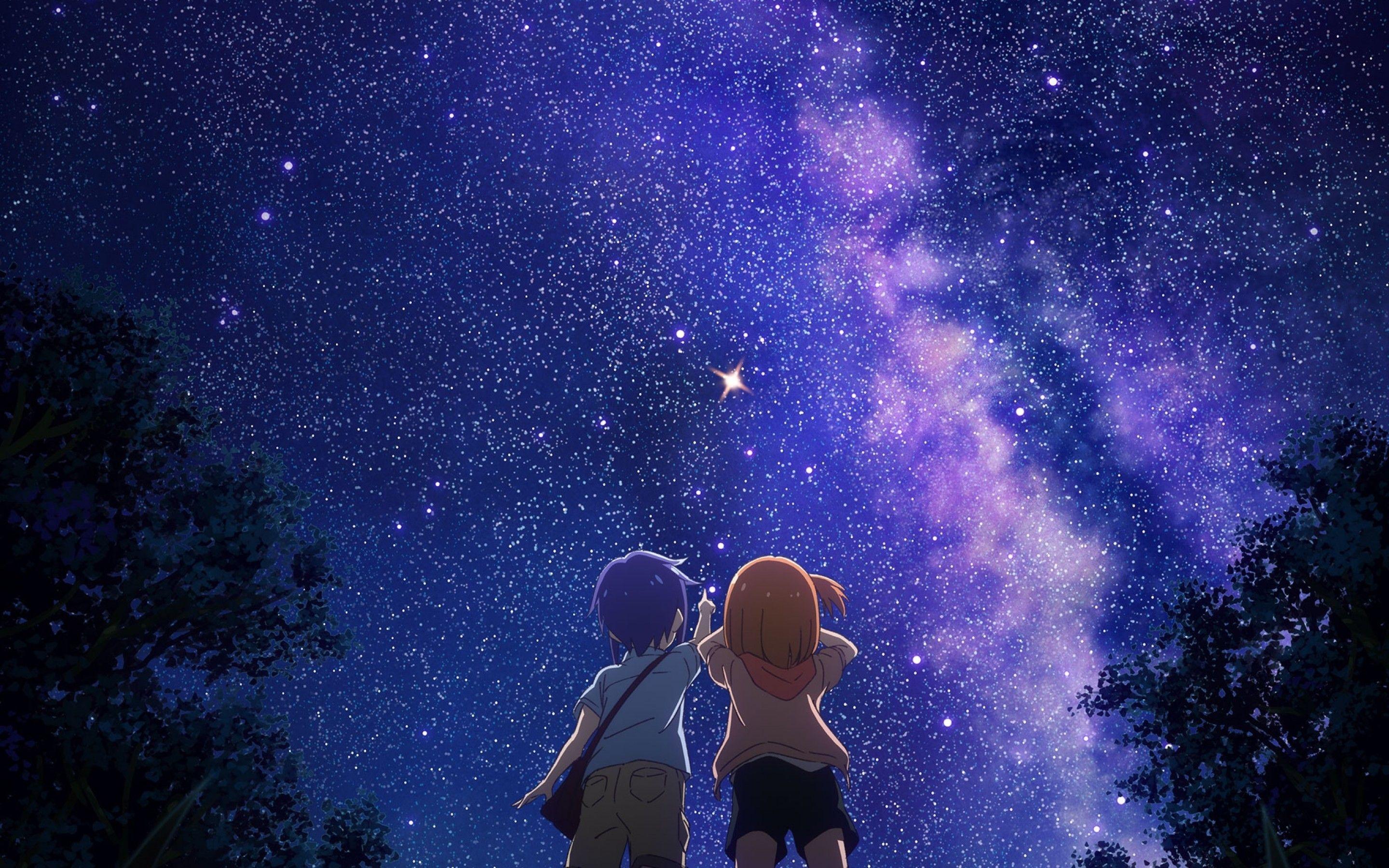 2880x1800 Tải xuống 2880x1800 Koisuru Asteroid, Starry Sky, Anime Kids