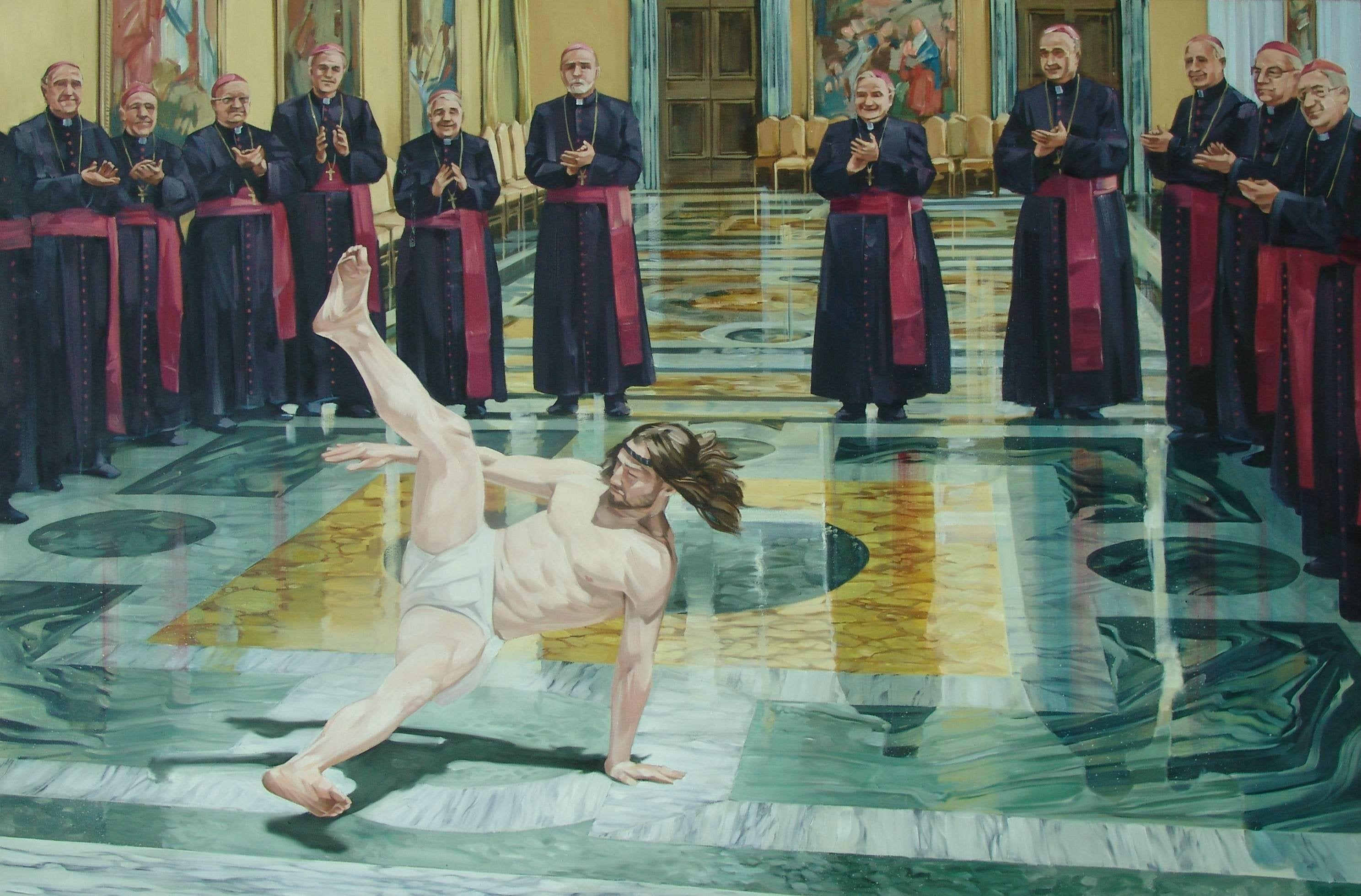 2975x1959 Jesus break dancing [2975x1959]