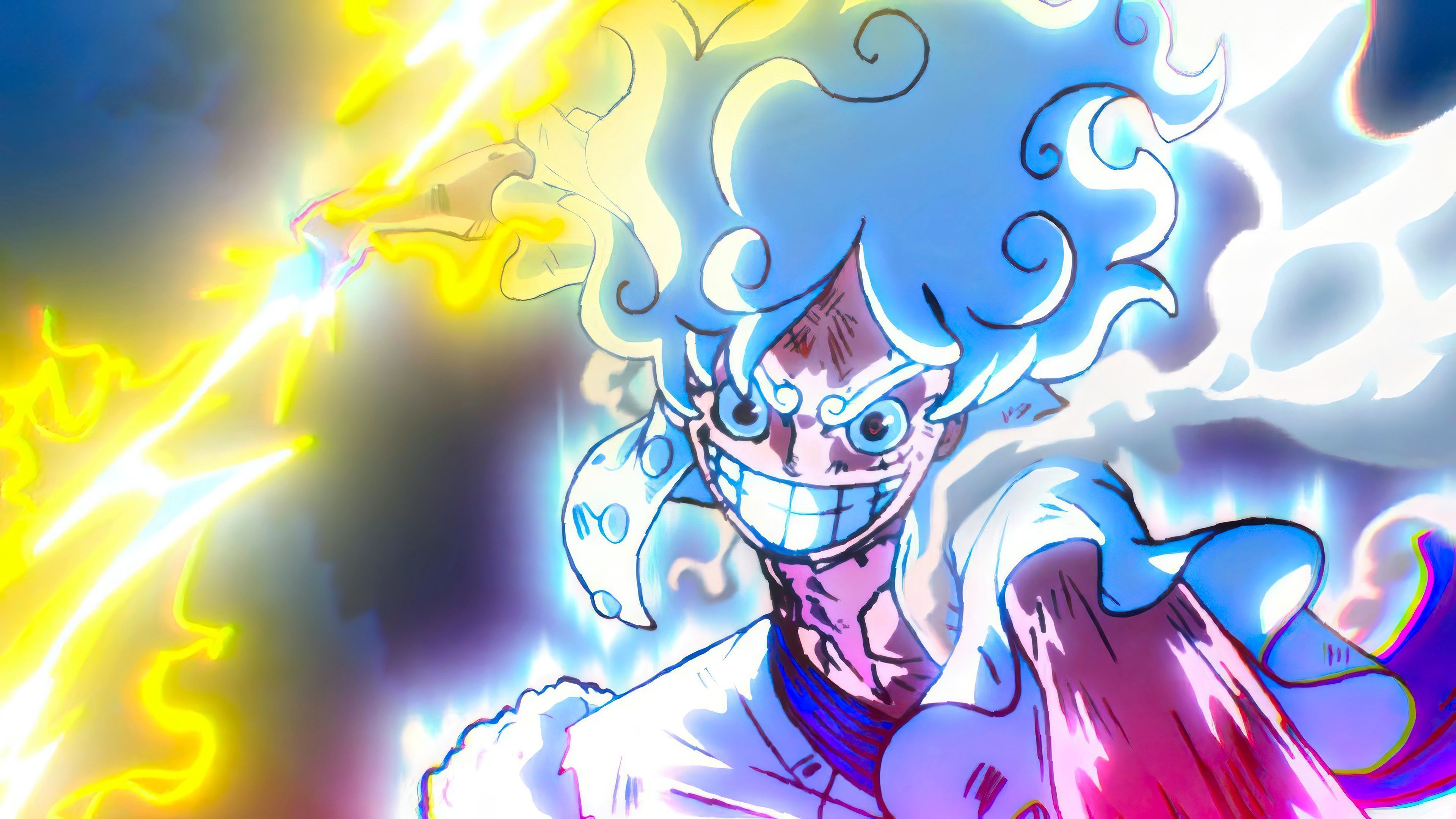 3840x2160 Luffy Gear 5 Anime Wallpaper 4k for Desktop