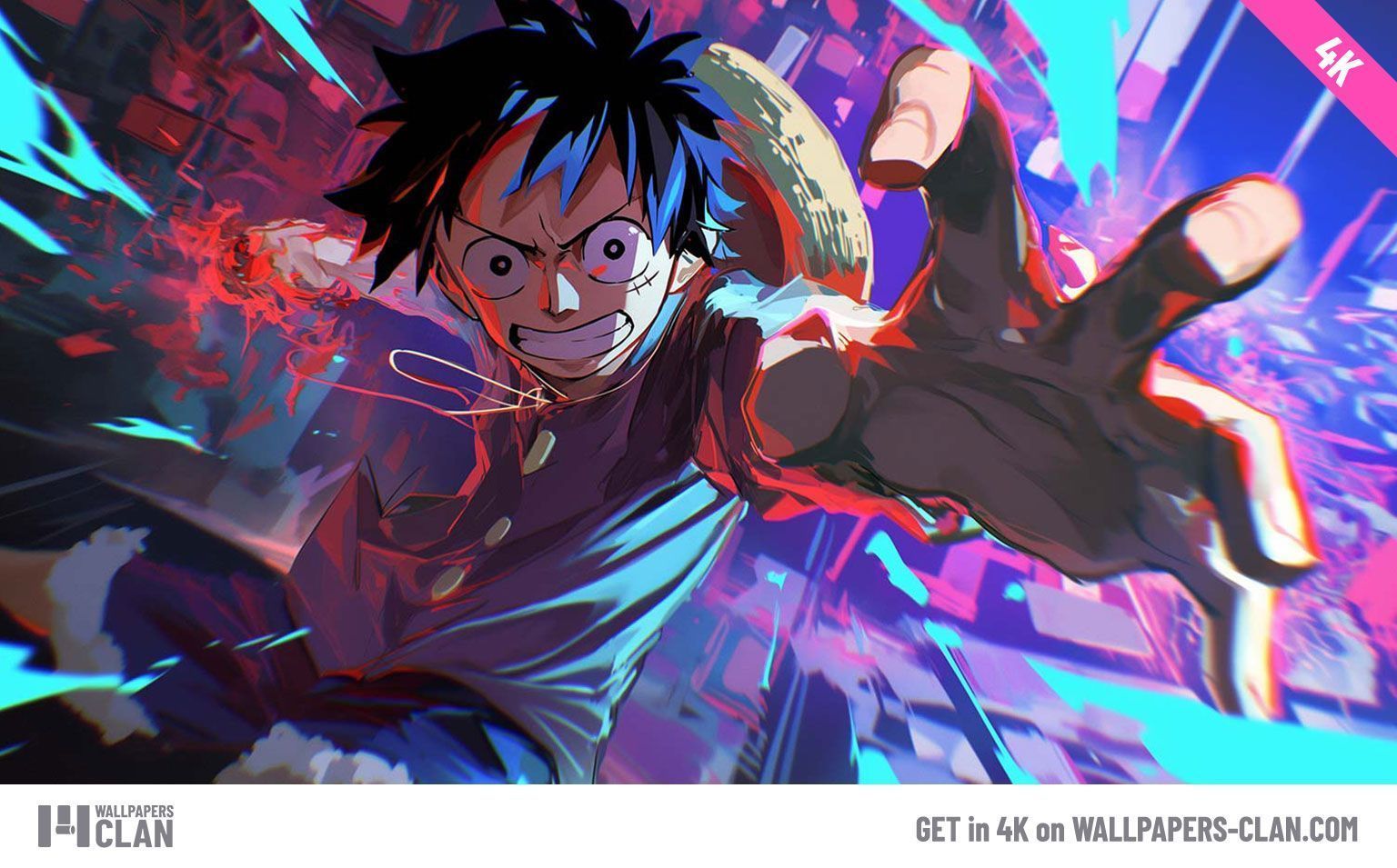 1536x955 Monkey D. Luffy Gear 5 Awakening Attack Desktop Wallpaper 4K