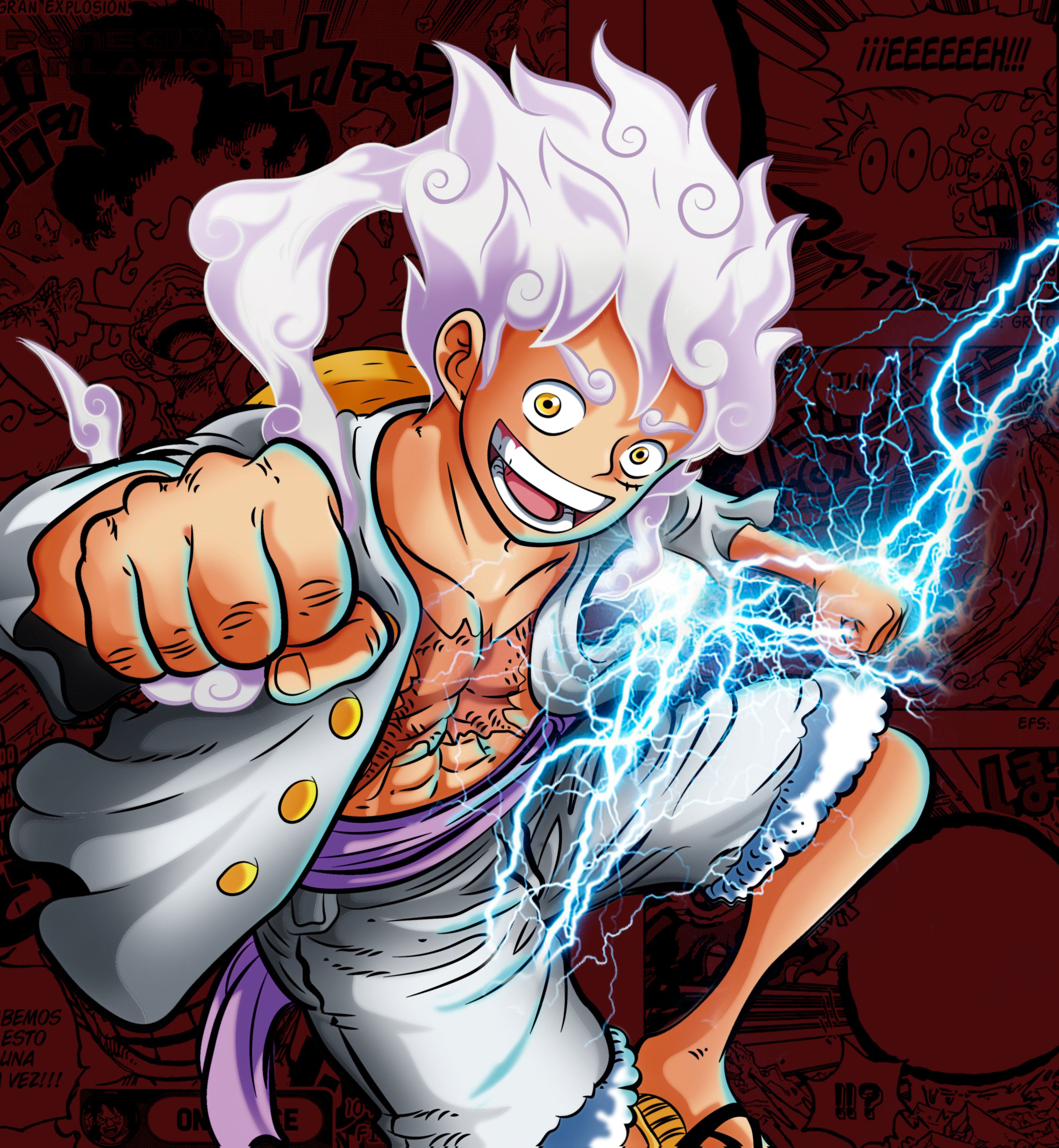 3840x4163 Gear 5 Wallpaper 4K, Luffy, One Piece