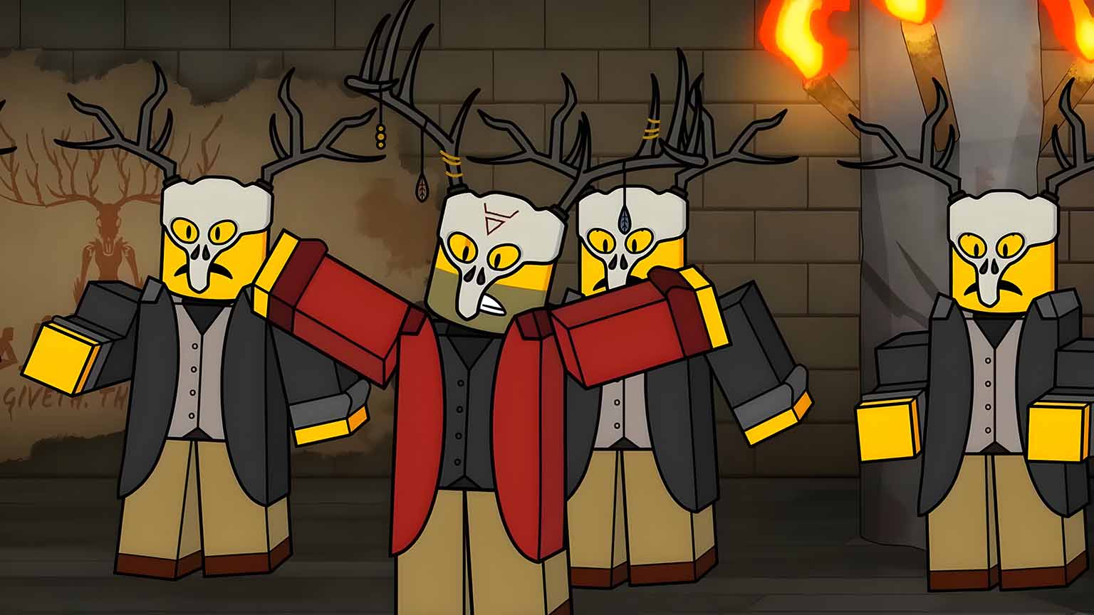 1536x864 Free 99 Nights in the Forest Cultists 4K Desktop Wallpaper