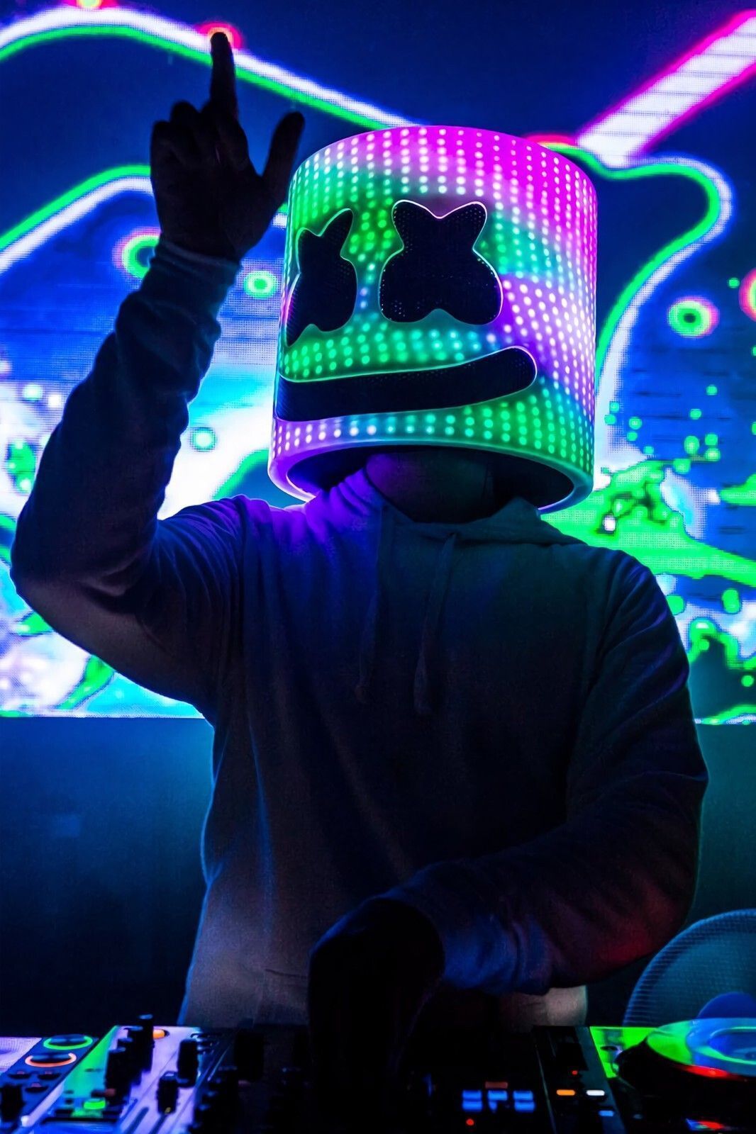 1066x1600 Marshmallow Neon Poster 24x36 inches