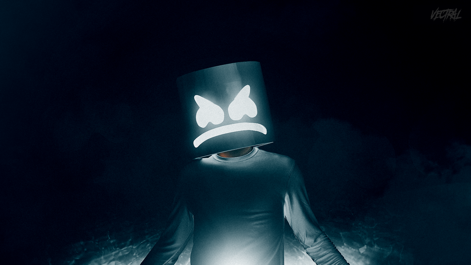 1500x844 dark, Darkmello, music, screen shot, Marshmello, HD Wallpaper