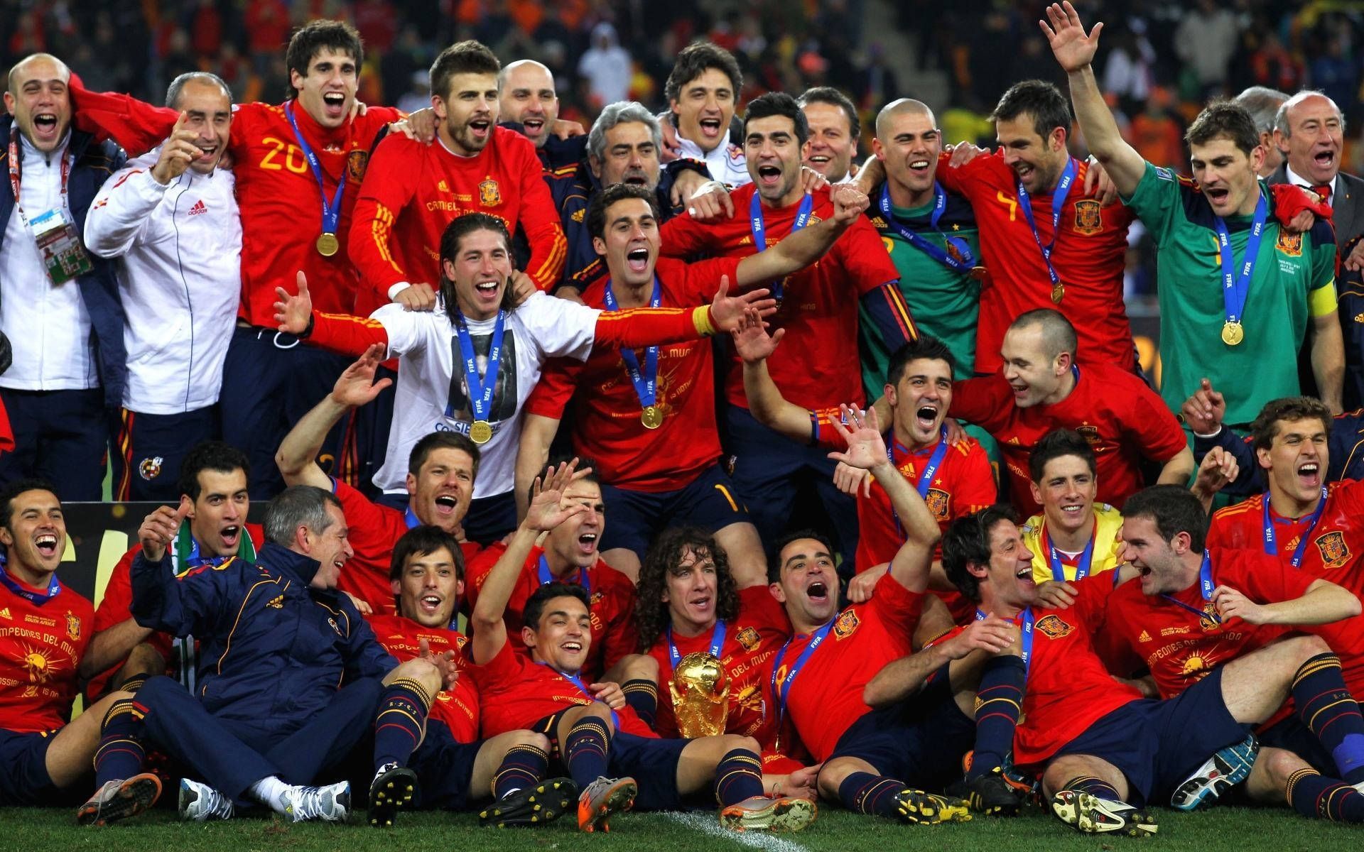 1920x1200 Download Spain National Football Team 2010 World Cup Champion Wallpaper