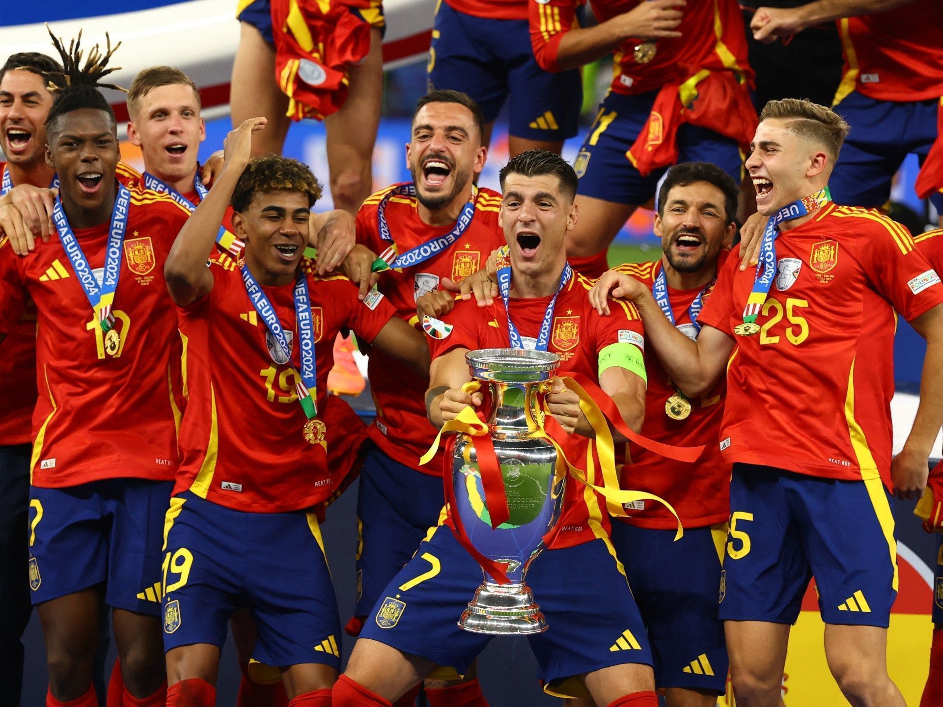 1920x1440 Photos: Celebrations as Spain wins Euro 2024 football crown for fourth time. UEFA Euro 2024 News