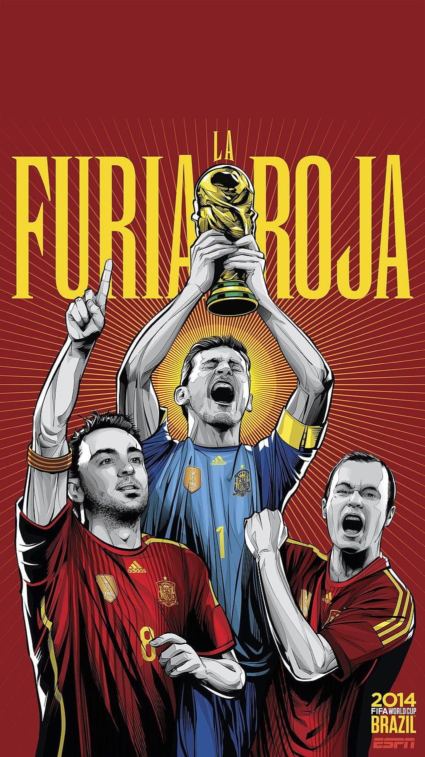 850x1511 Brazil World Cup 2014 Spain, spain soccer HD phone wallpaper