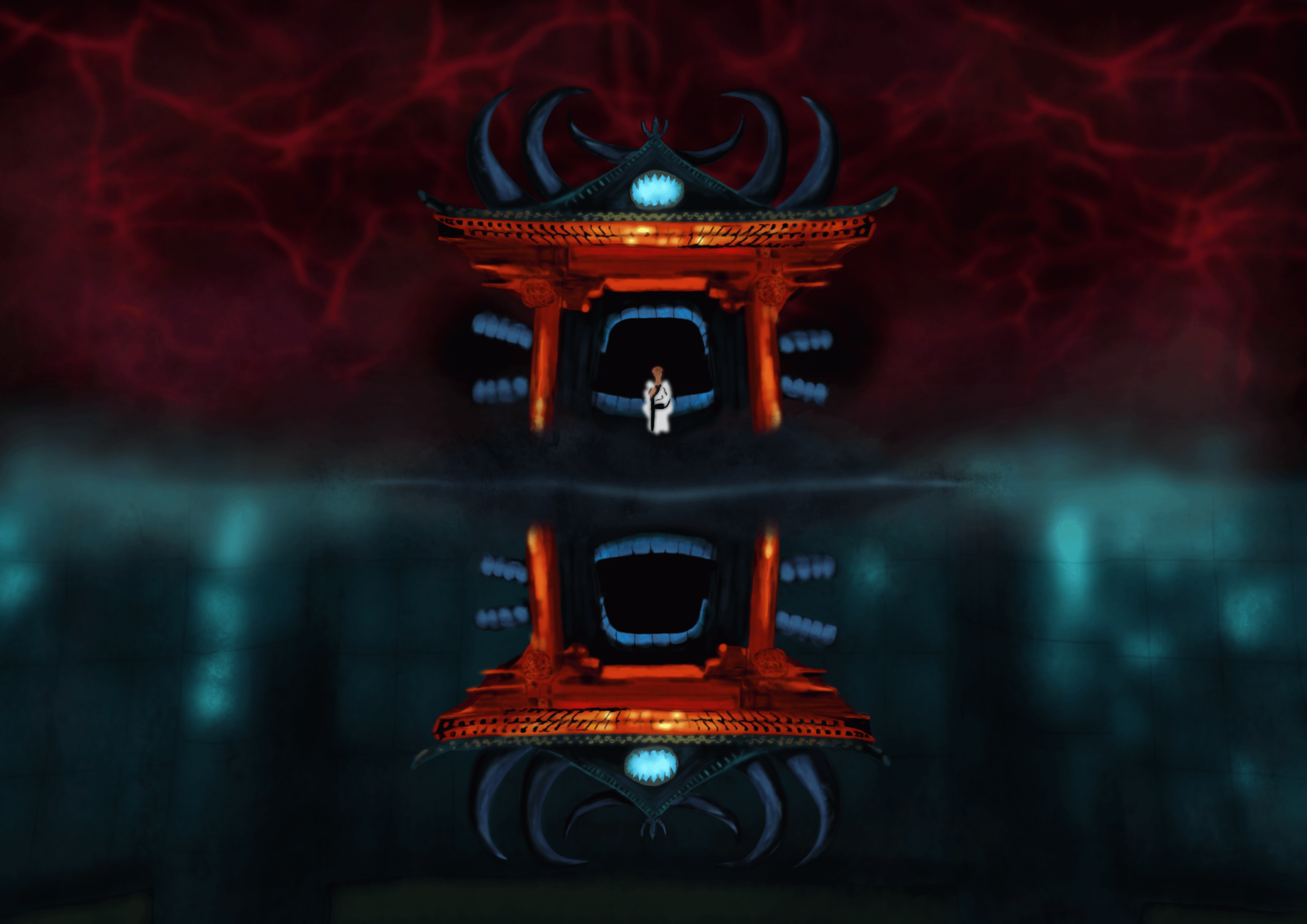 3508x2480 Made a Malevolent Shrine Artwork