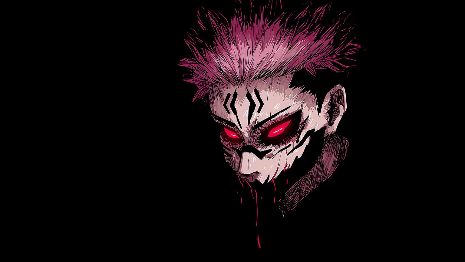 1536x864 Jujutsu Kaisen Sukuna Malevolent Shrine Desktop Wallpaper 4k