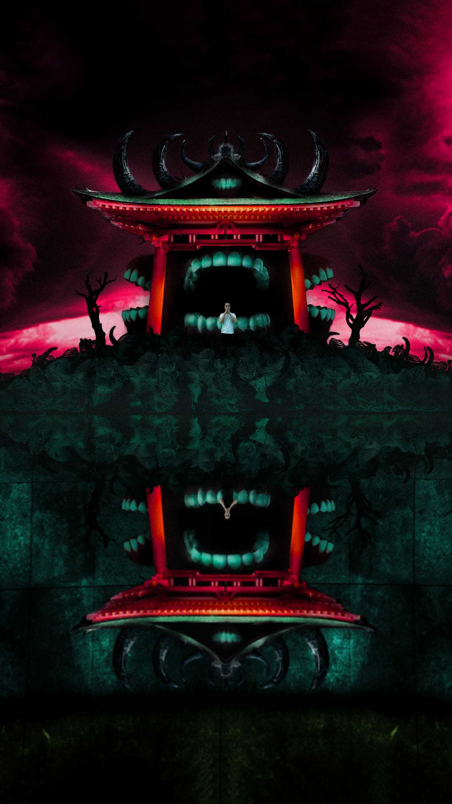 1440x2560 Sukuna Domain Expansion Wallpaper