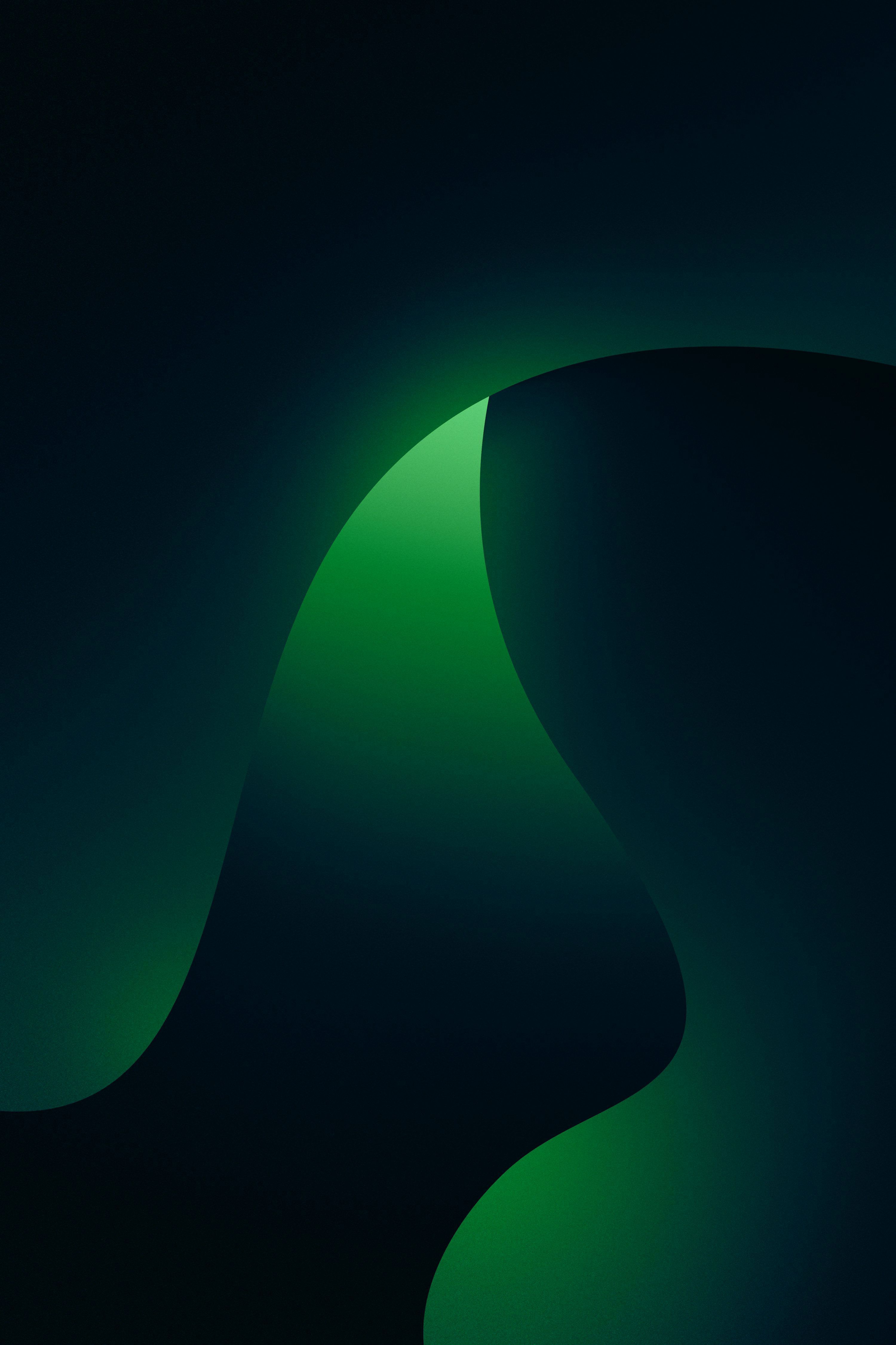 3000x4500 A dark green background with a curved curve photo