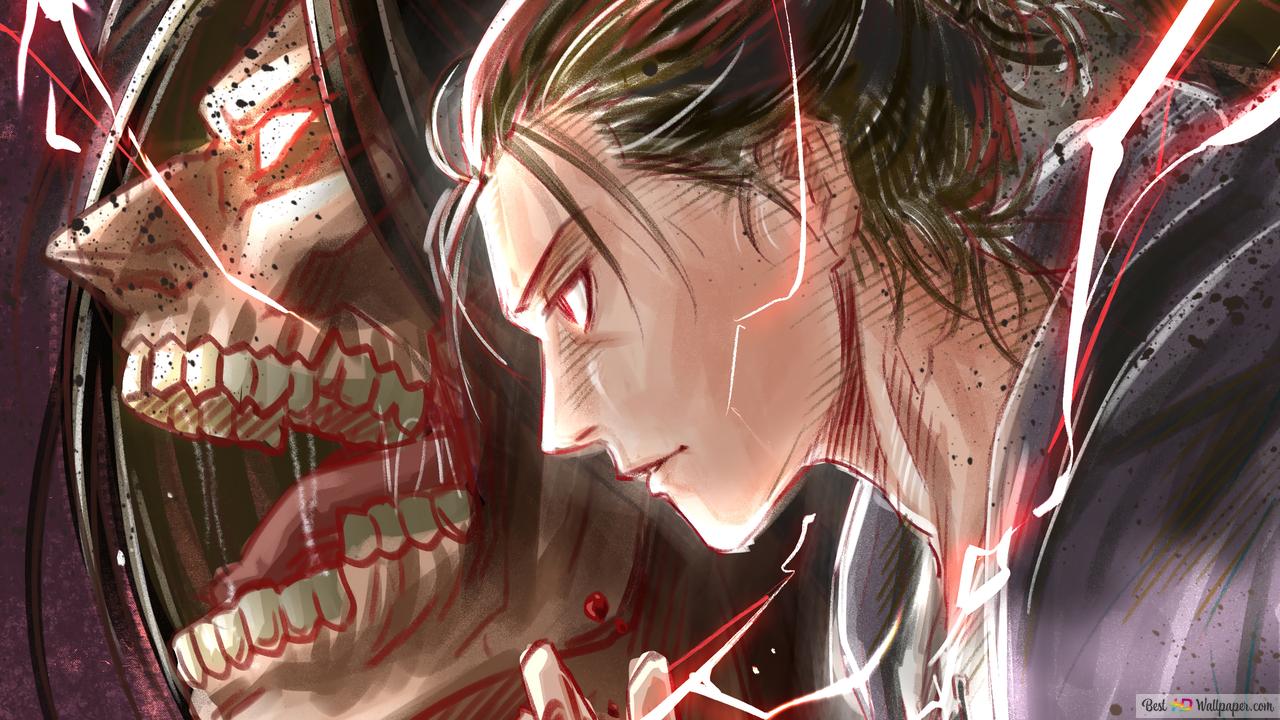 1280x720 Attack On Titan : Eren Yeager (Attack Titan) 4K wallpaper download