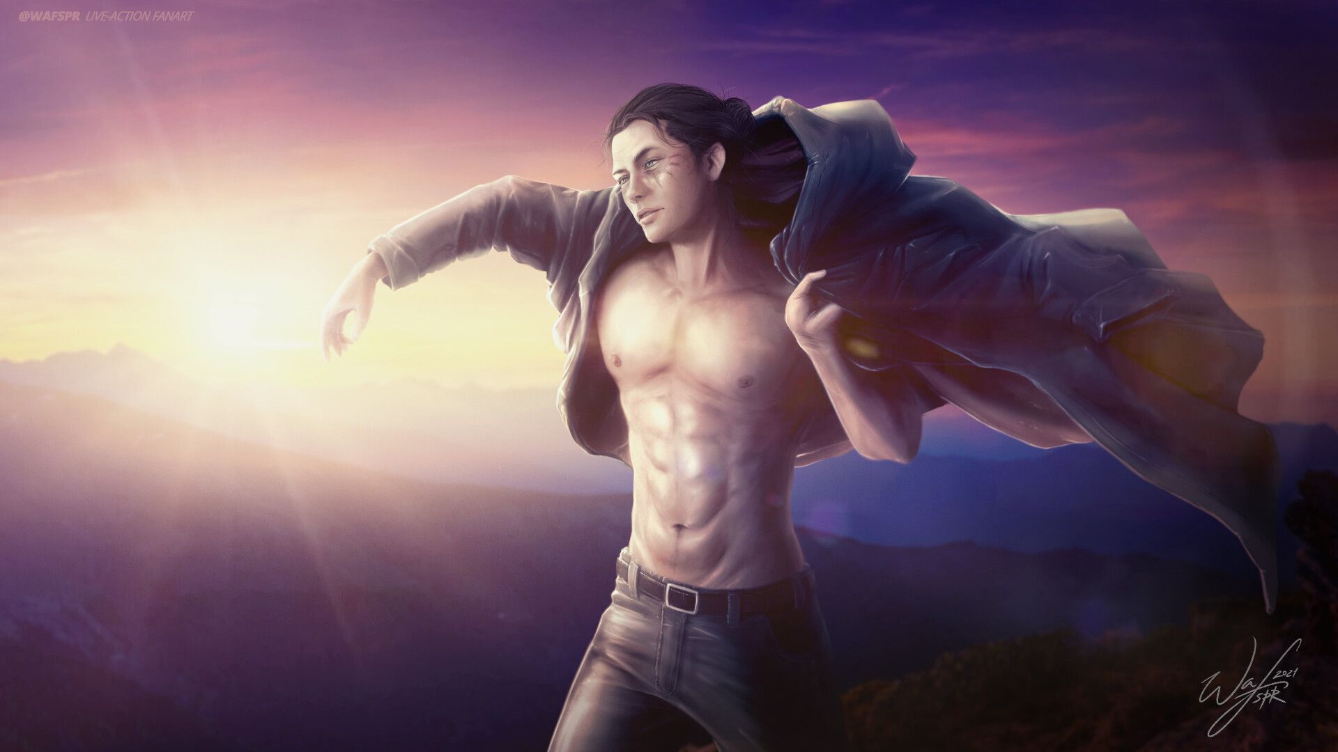 1920x1080 Attack On Titan Wallpaper S4 Eren S4 Jacket Abysse Attack On Titan Portfolio Posters Characters