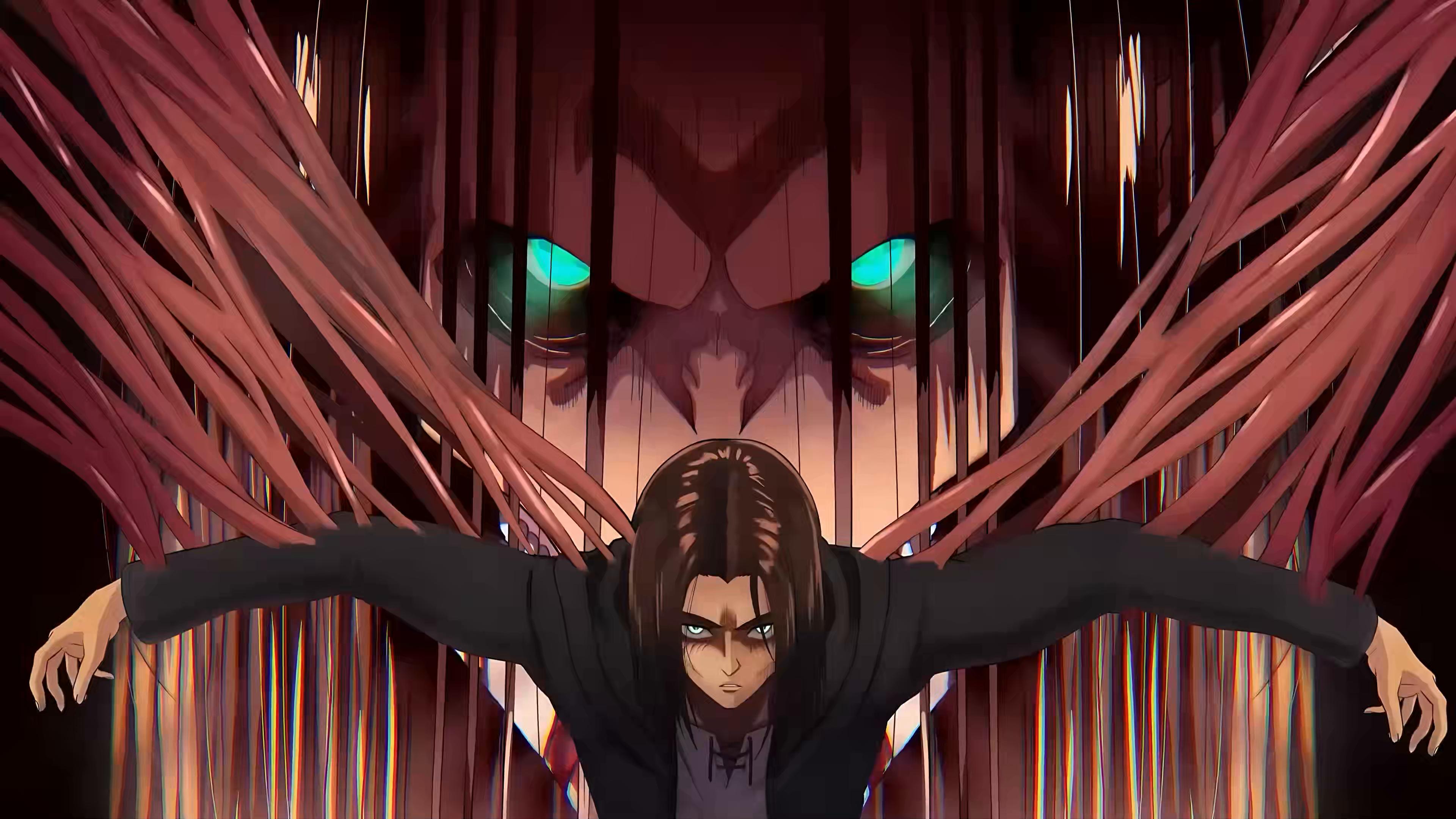 3840x2160 Eren's Titan Rampage Live Wallpaper