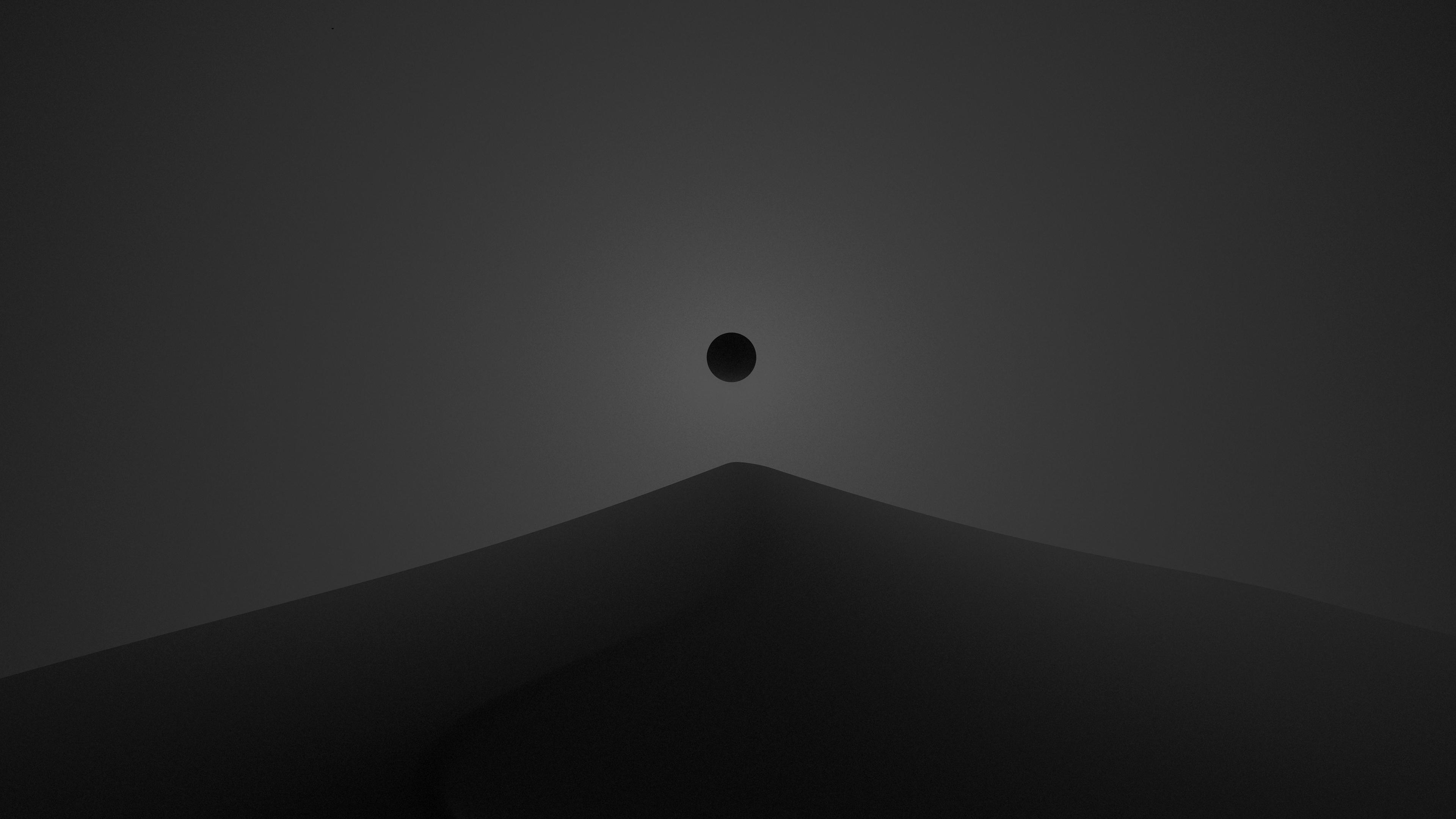 3840x2160 Minimal Monochrome Desktop Wallpaper
