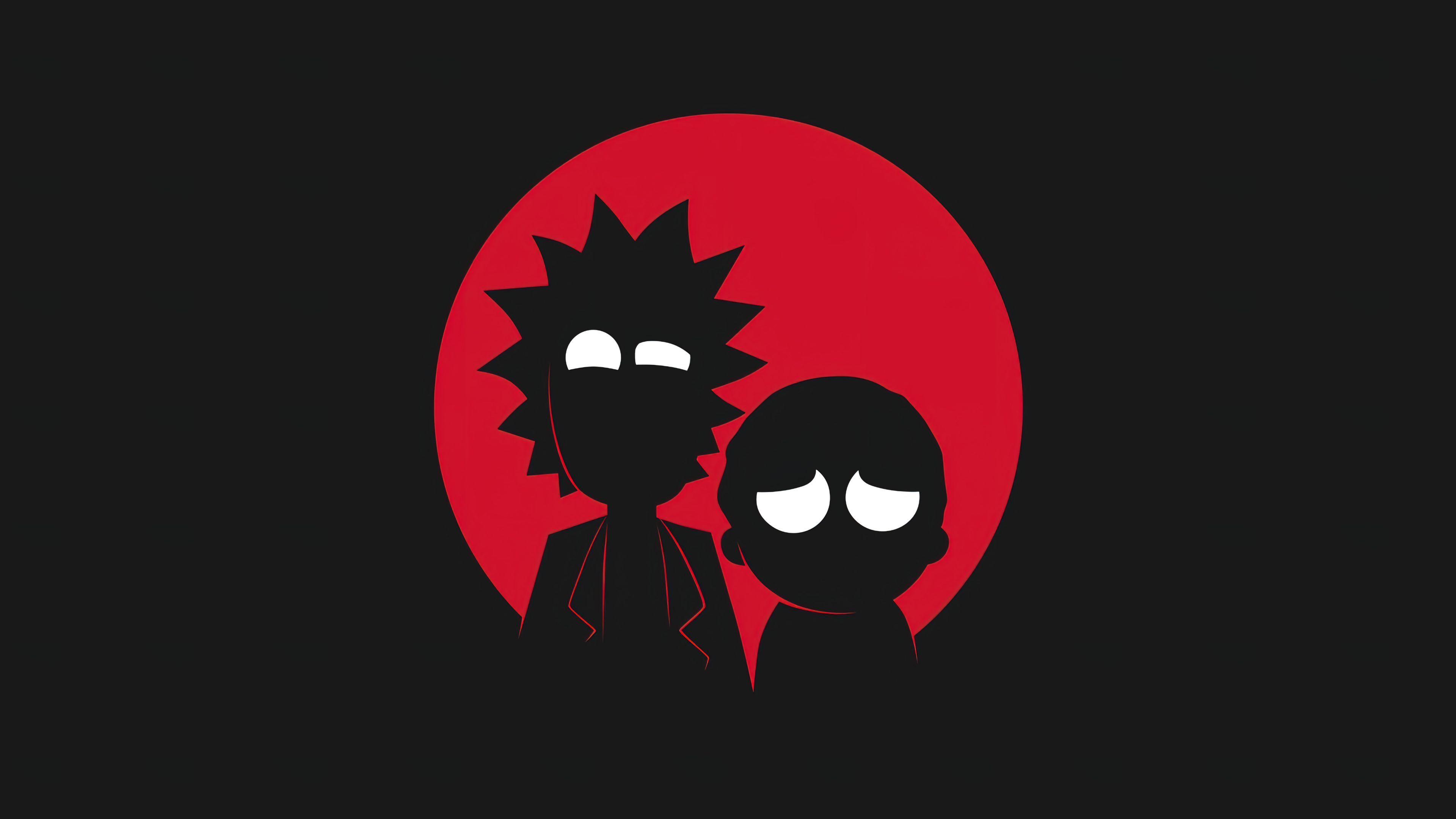 3840x2160 Rick and Morty Minimalist Wallpaper 4K PC Desktop e