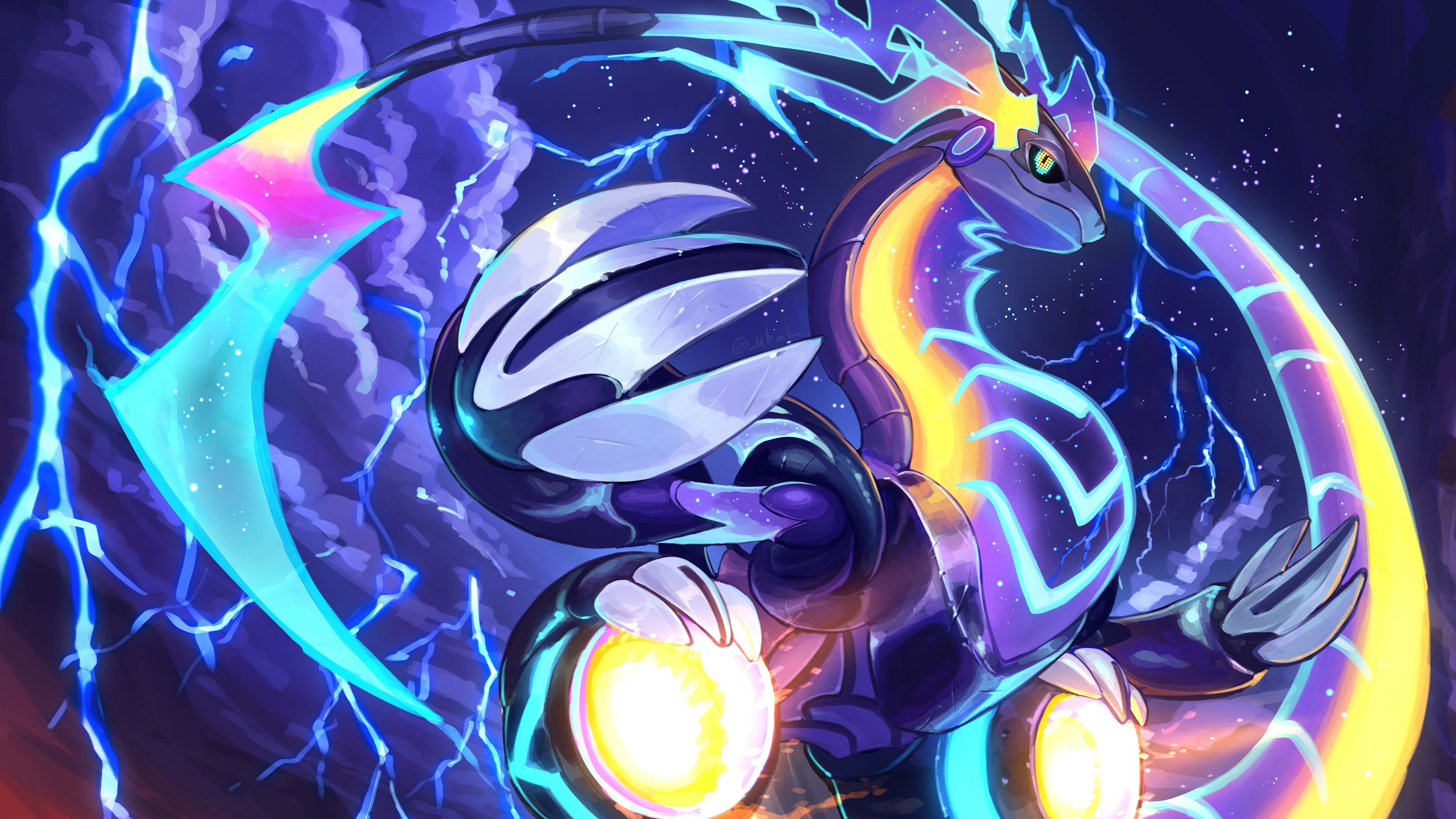 3840x2160 Miraidon from Pokémon Scarlet and Violet Wallpaper 4k for Desktop