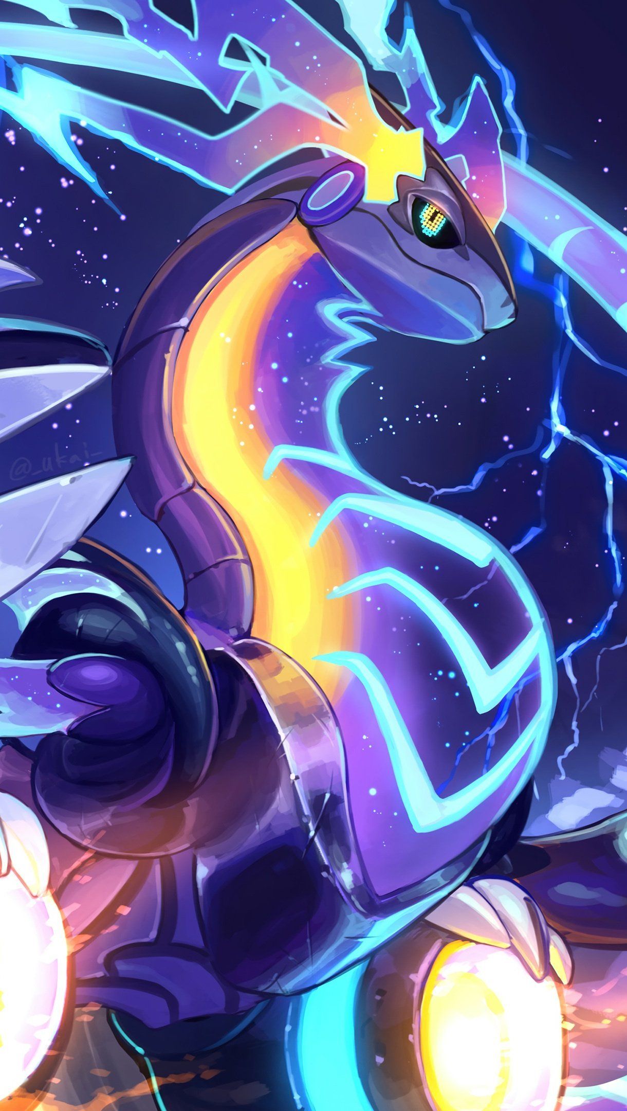 1220x2160 Miraidon from Pokémon Scarlet and Violet Wallpaper 4k for iPhone and Mobile Phone