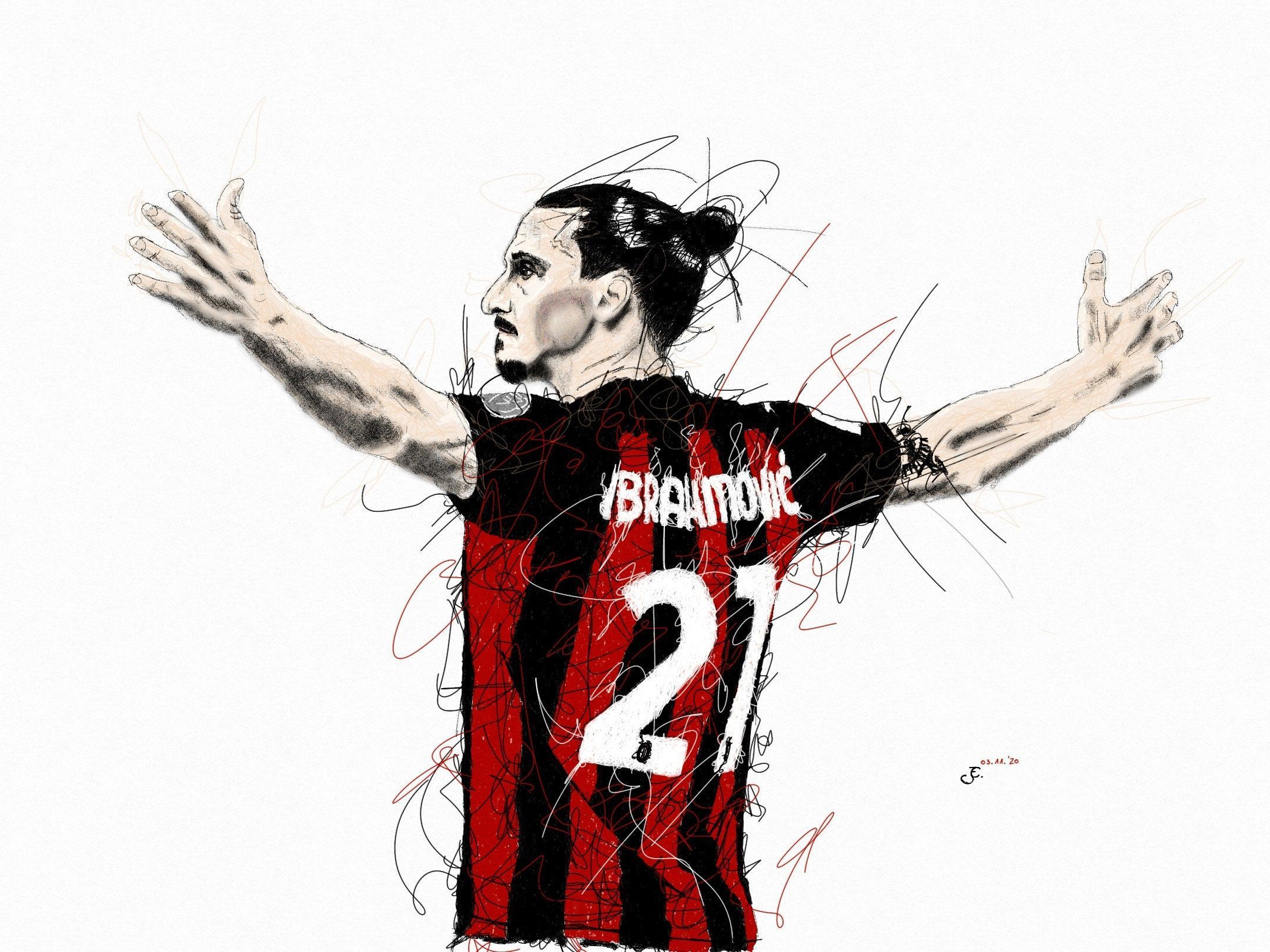 2160x1620 Digital Drawing Zlatan Ibrahimovic