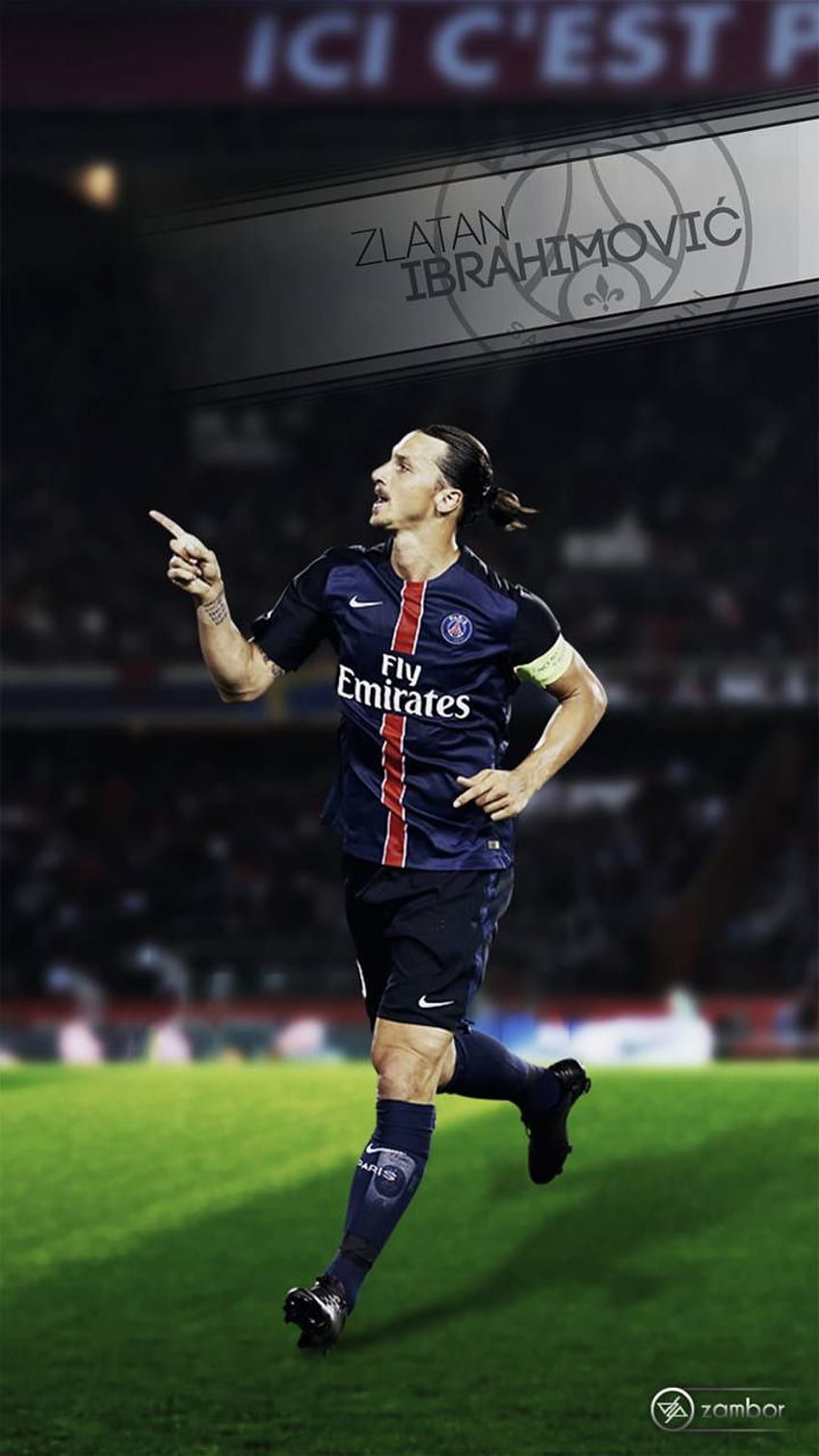 850x1511 Zlatan Ibrahimovic HD phone wallpaper