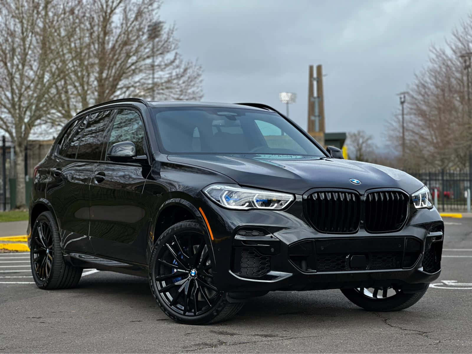 1600x1200 Download BMW X5 Driving on Scenic Route Wallpaper