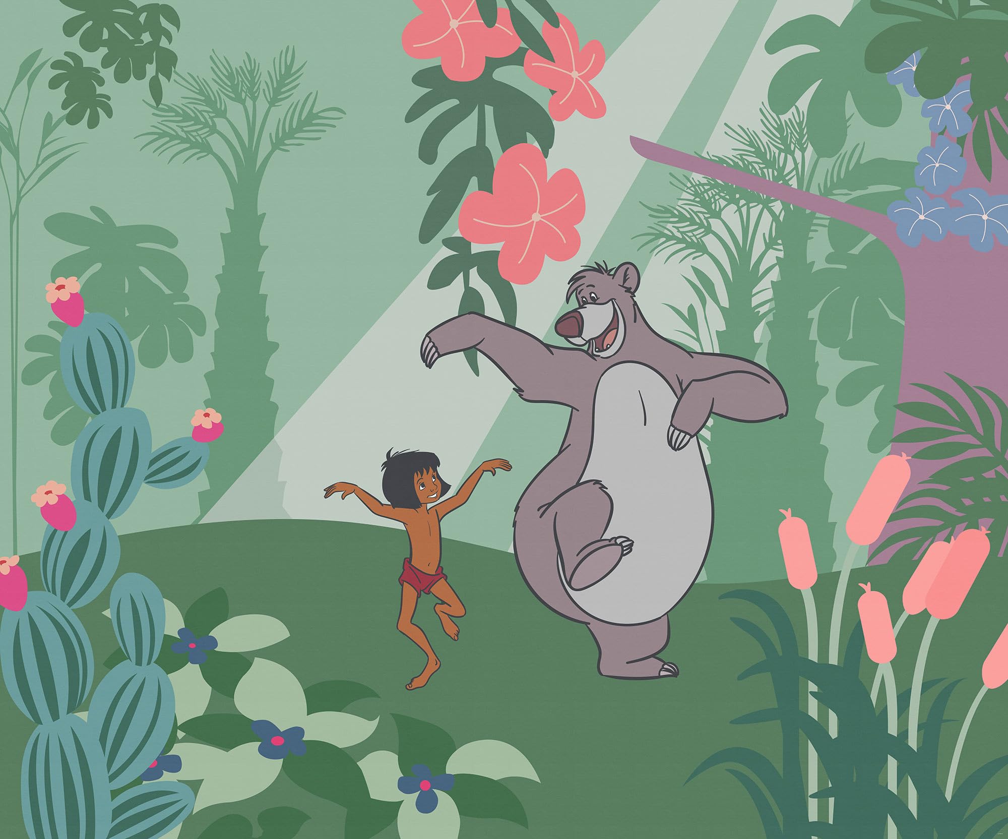 2000x1664 Komar Disney Jungle Book Just Kidding Non Woven Photo Wallpaper Size 300 X 250 Cm Children's Bedroom Wallpaper