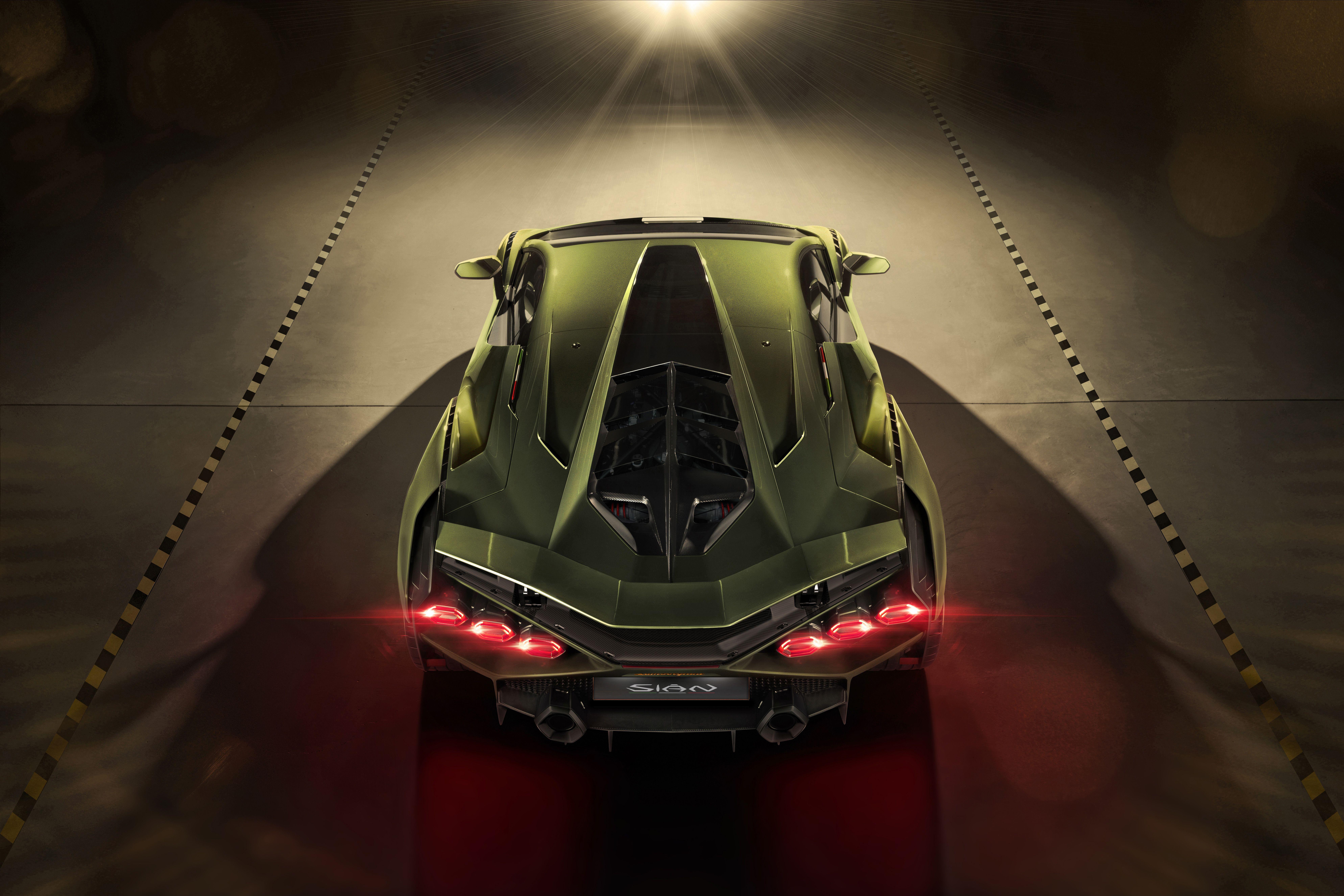 7952x5304 8k Lamborghini Sian Upper View 1440P Resolution HD