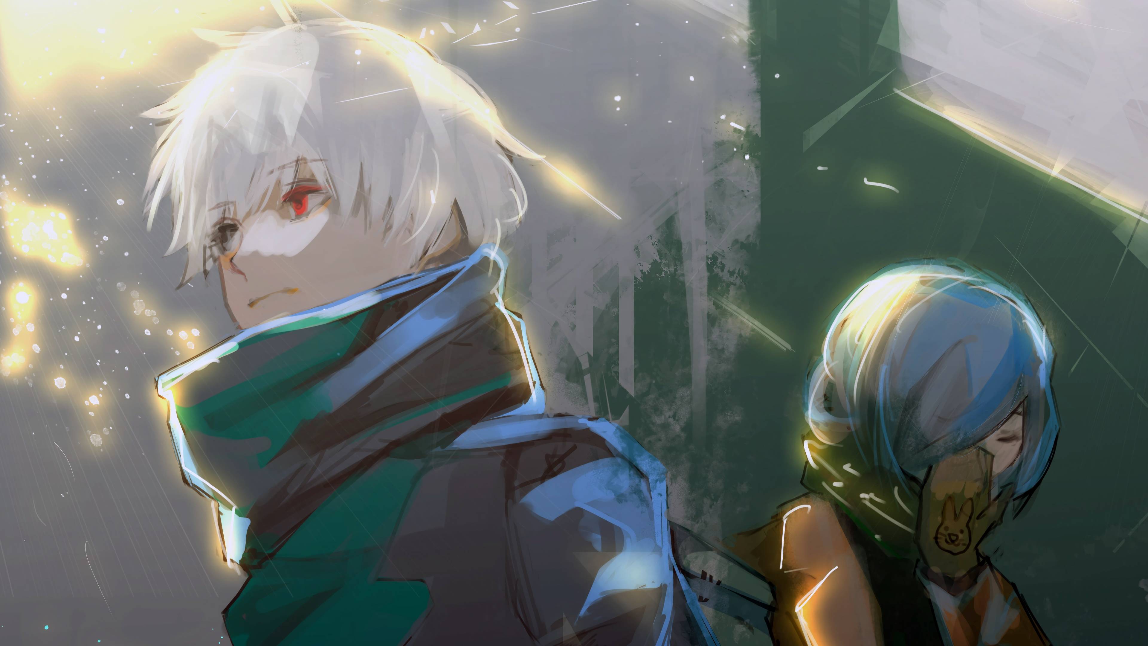 3840x2160 Tokyo Ghoul:re Ken Kaneki Touka Kirishima 33 4K