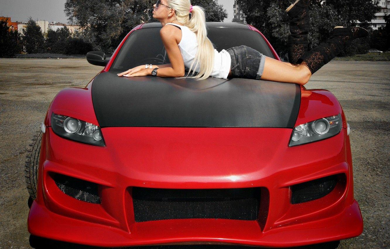 1332x850 Wallpaper Girl, Mazda, Mazda, Rx 8 Image For Desktop, Section девушки