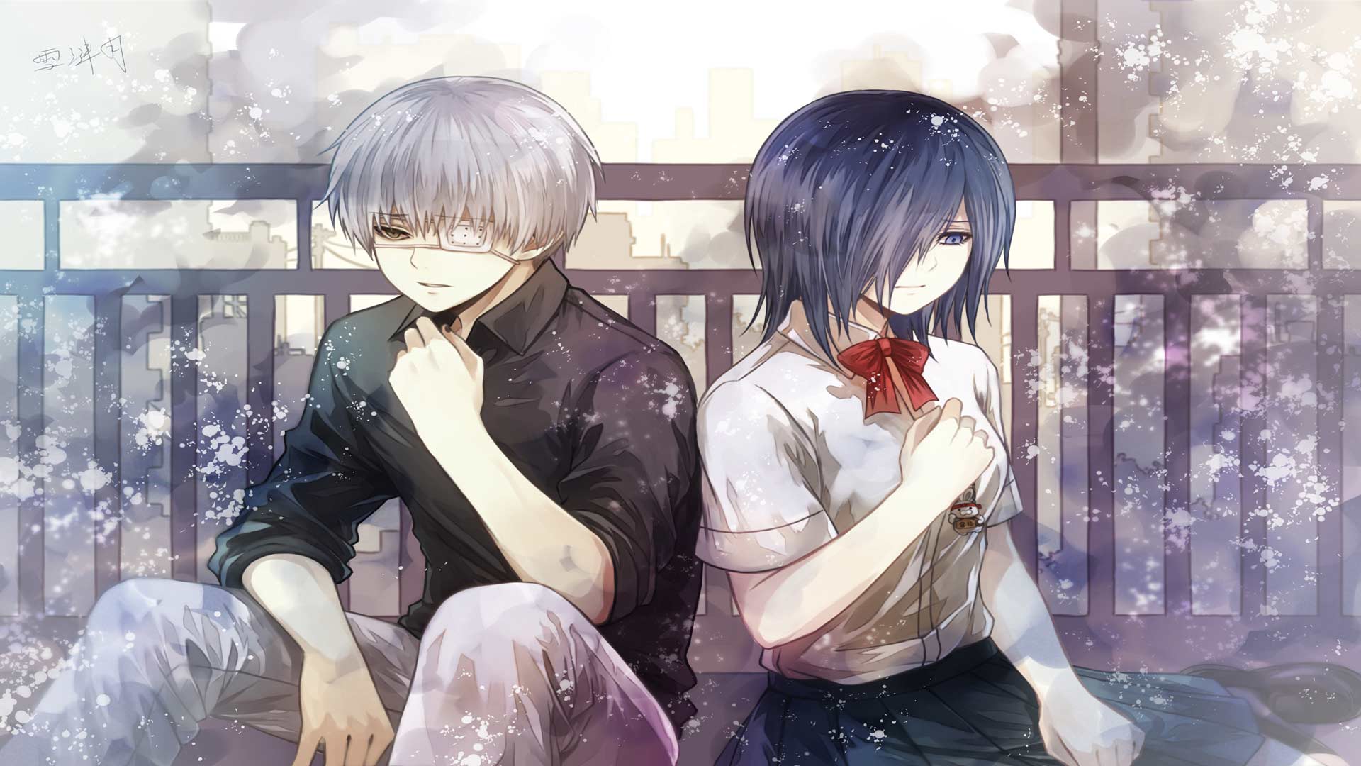 1920x1080 Tokyo Ghoul Ken Kaneki Touka Kirishima