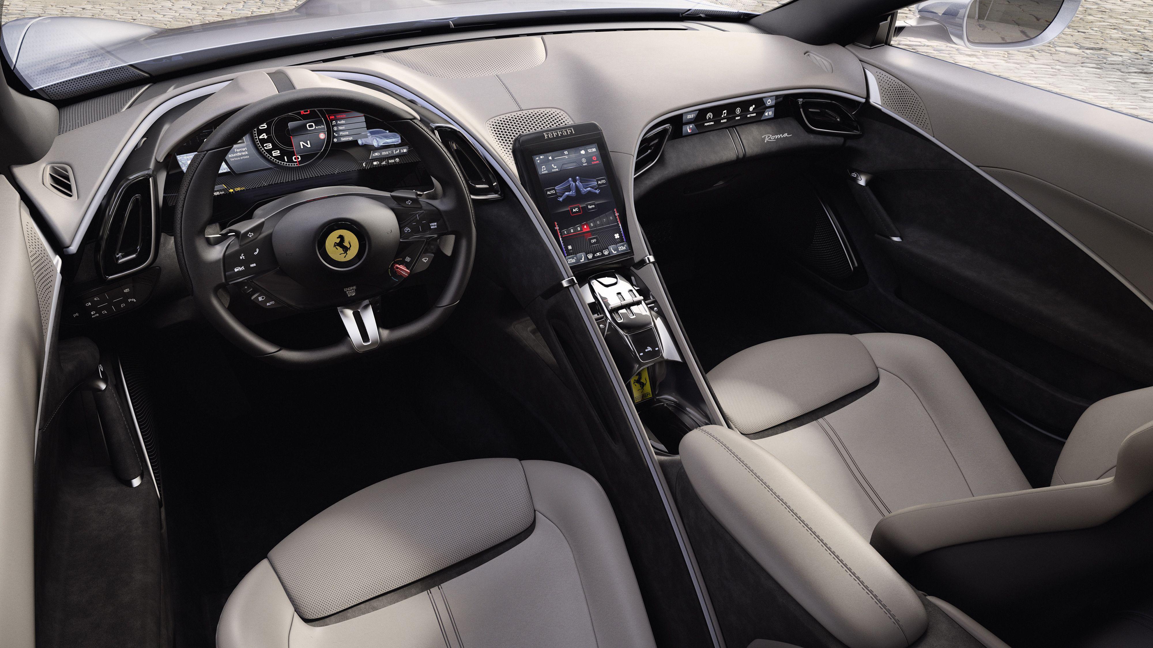 4000x2250 Ferrari Roma 2020 4K Interior Wallpaper. HD Car Wallpaper