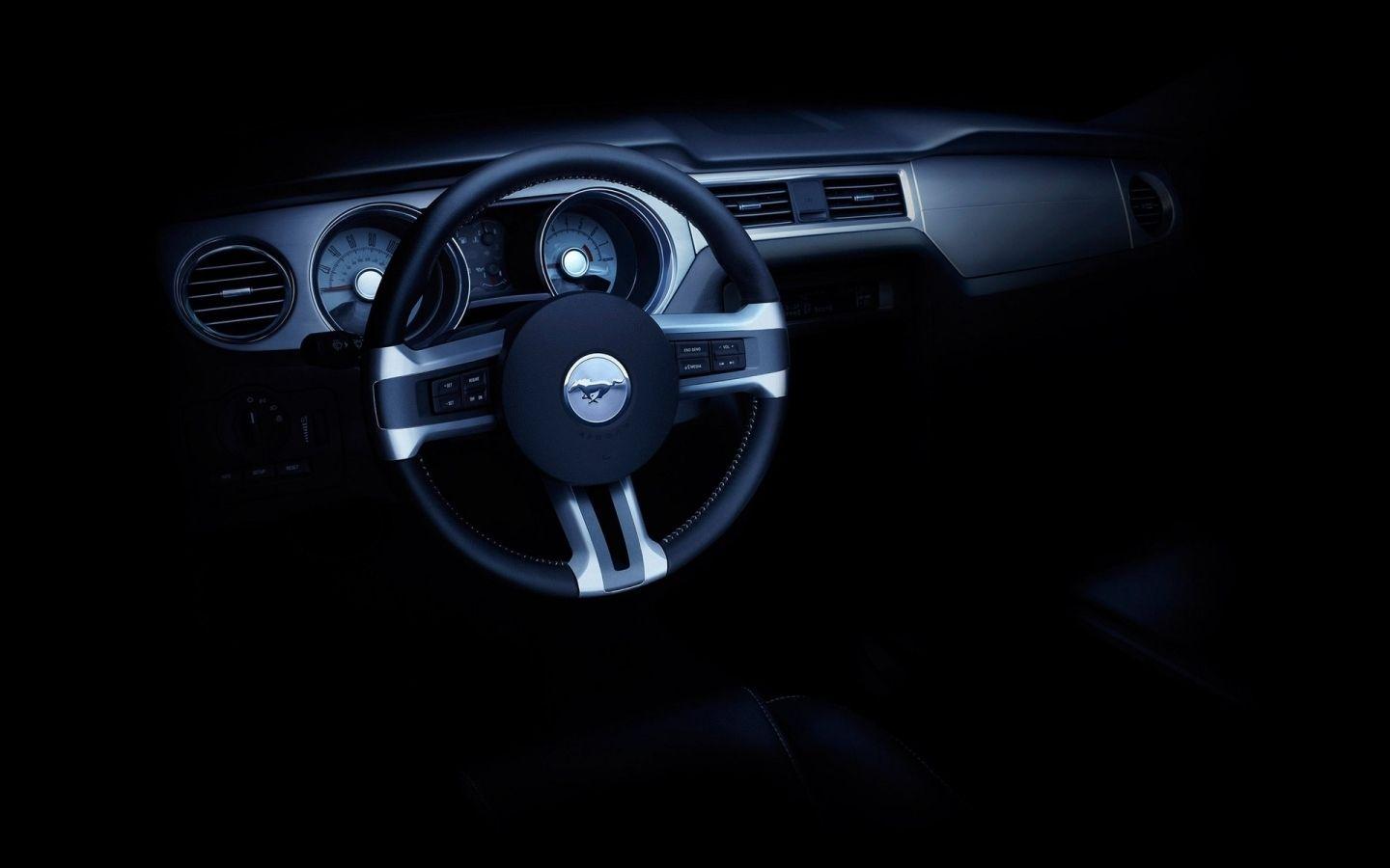 1440x900 Ford Mustang Convertible Dashboard Mac Wallpaper Download