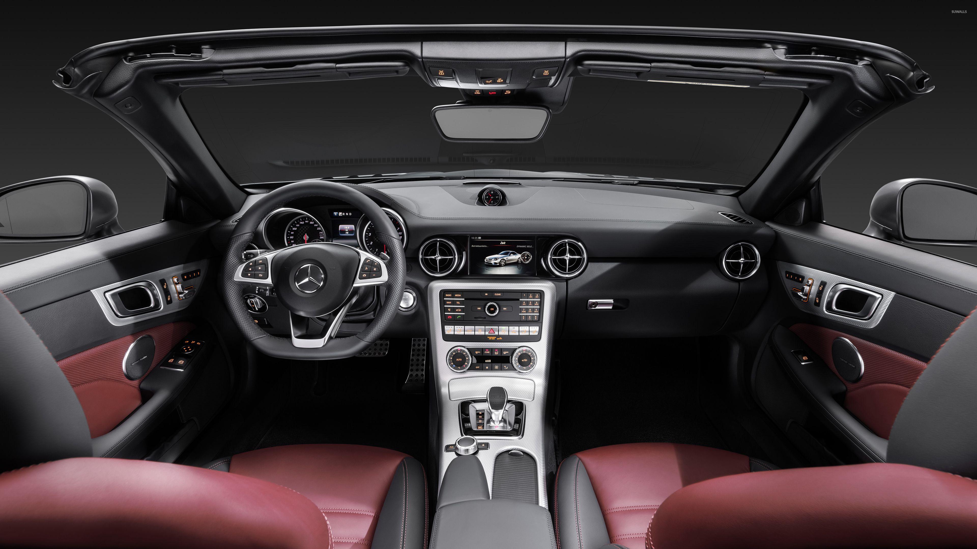 3840x2160 Mercedes Benz SLC 300 Dashboard Wallpaper Wallpaper