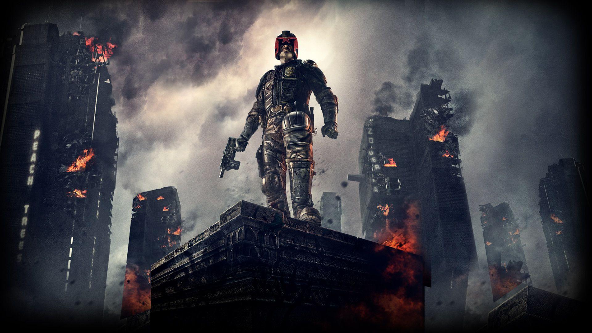 1920x1080 Judge Dredd Movie Artwork Desktop Wallpaper