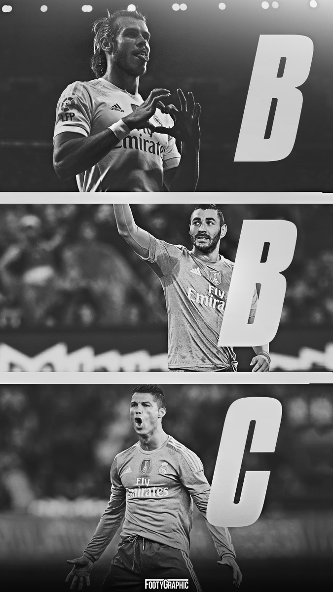 675x1200 Joeri Gosens on X: GRAPHIC. Bale, Benzema and Cristiano Ronaldo phone wallpaper as requested by many of you! / X
