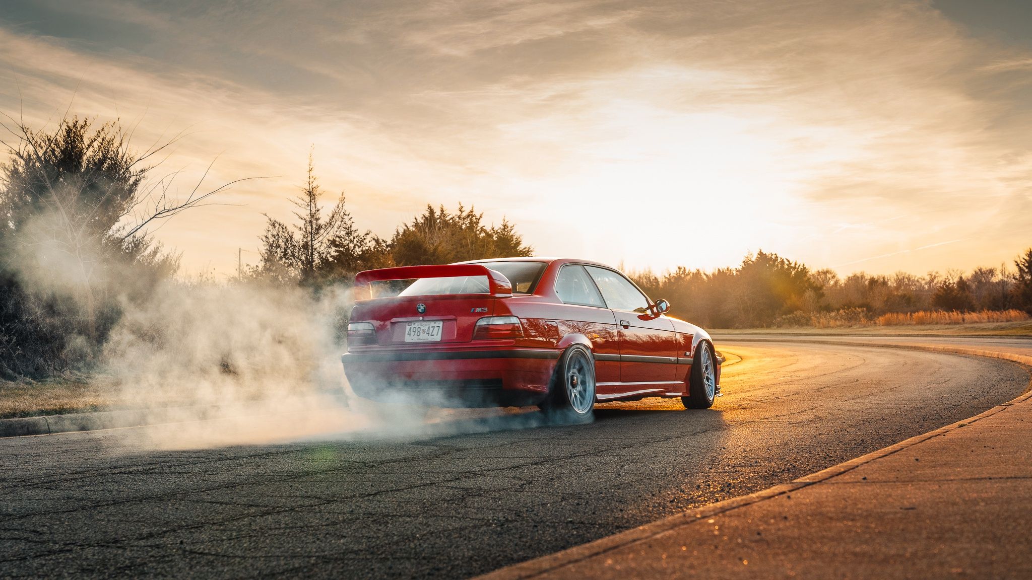 2048x1152 Wallpaper BMW, smoke, bbs, E Wheels for mobile and desktop, section bmw, resolution 2048x1152