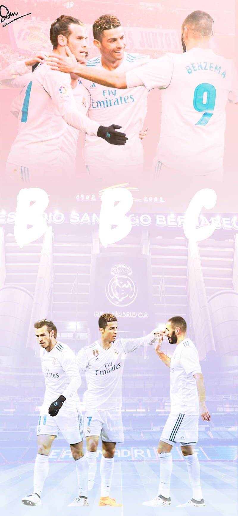 800x1733 BBC, bale, benzema, cr cristiano, garethbale, halamadrid, karimbenzema, realmadrid, HD phone wallpaper