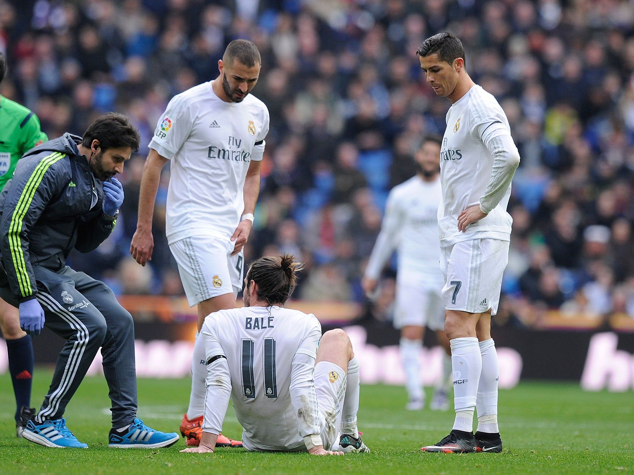 2048x1536 Gareth Bale Injury Overshadows Real Madrid's 5 1 Win In Which Cristiano Ronaldo And Karim Benzema Scored Doubles