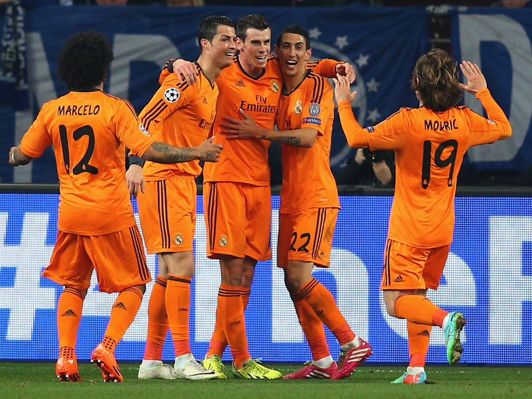 2048x1536 Schalke 1 Real Madrid 6 match report: BBC cause havoc, with Gareth Bale, Cristiano Ronaldo and Karim Benzema scoring twice each