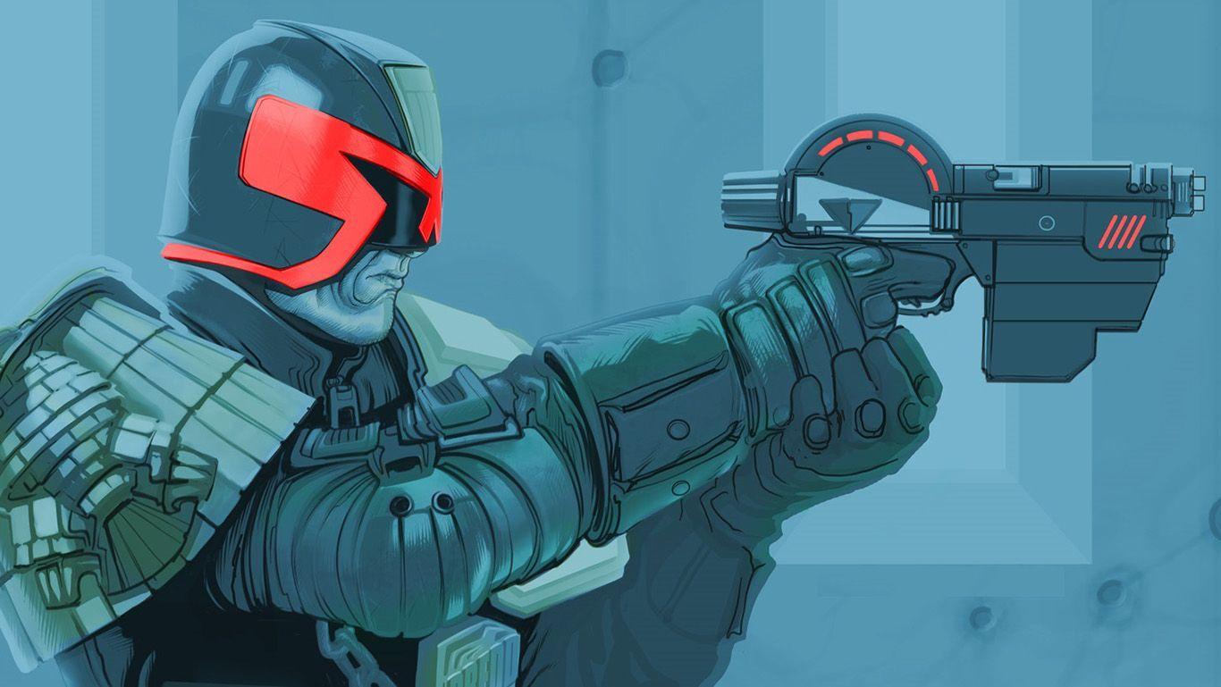 1366x769 wallpaper cool judge dredd dredd, Dredd