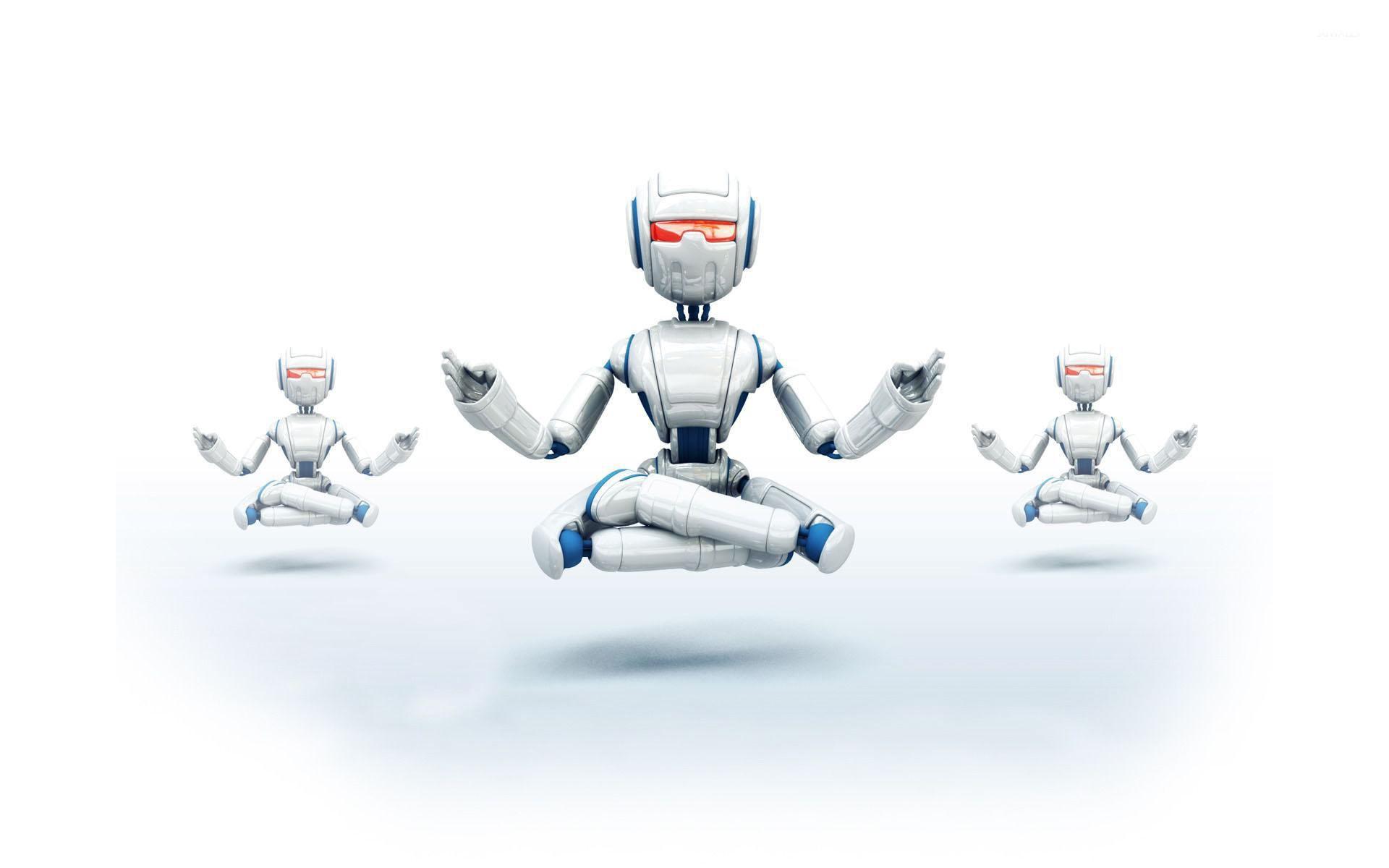 1920x1200 Robots meditating wallpaper Art wallpaper